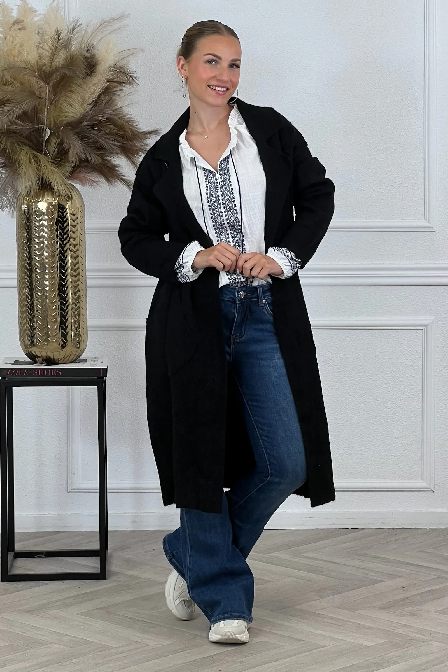 Elise Pocket Vest - Black - Image 4