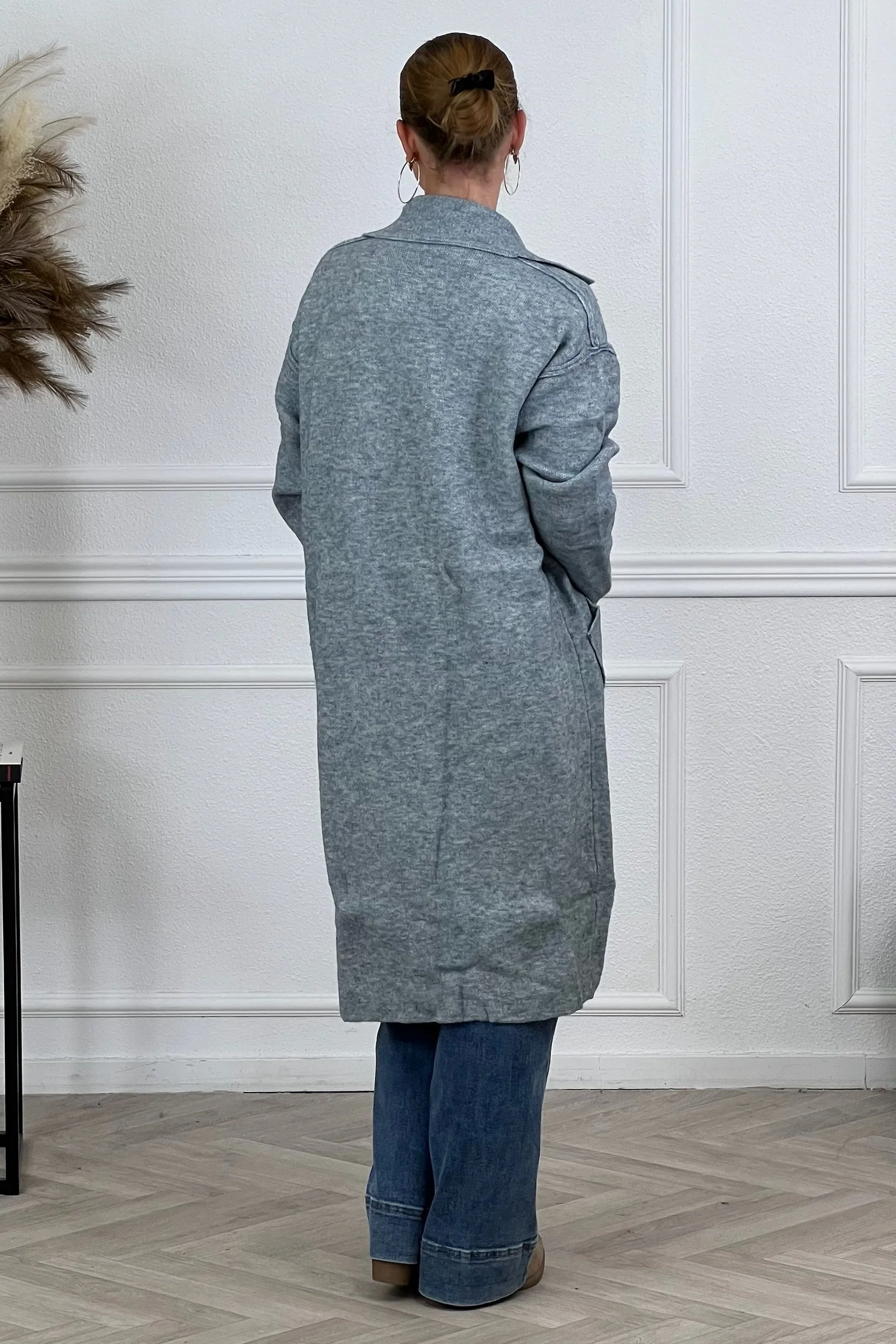 Elise Pocket Vest - Blue - Image 3