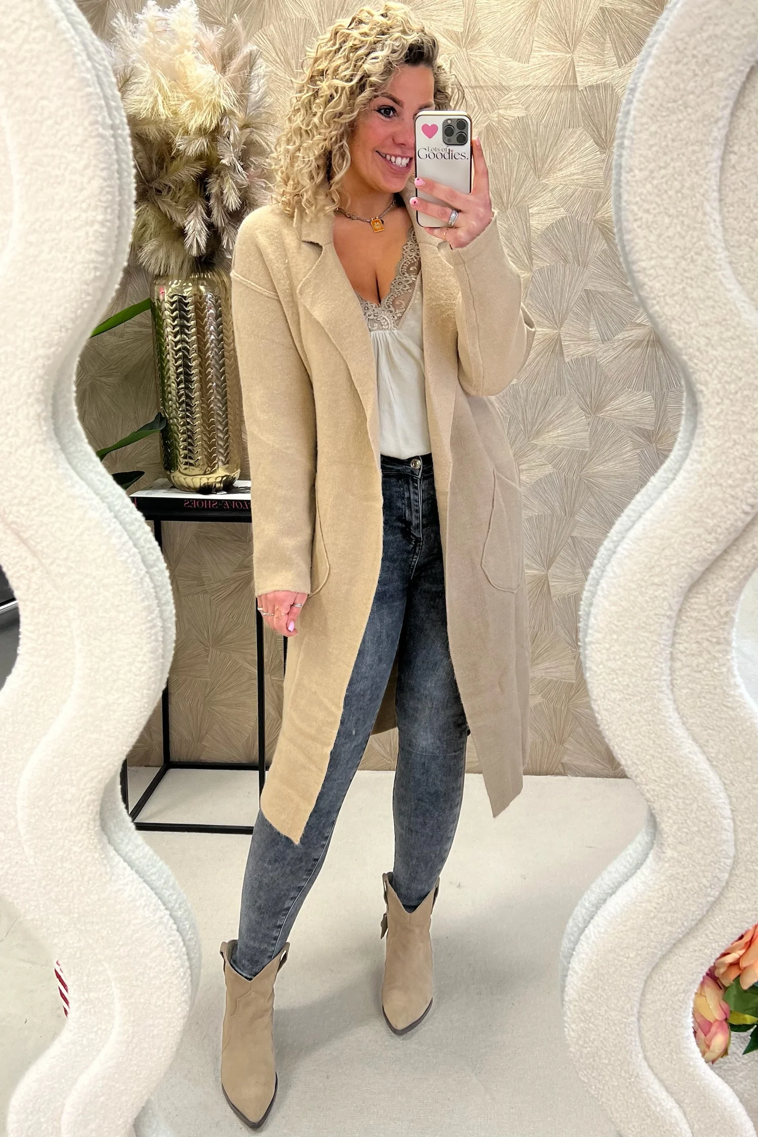 Elise Pocket Vest - Camel
