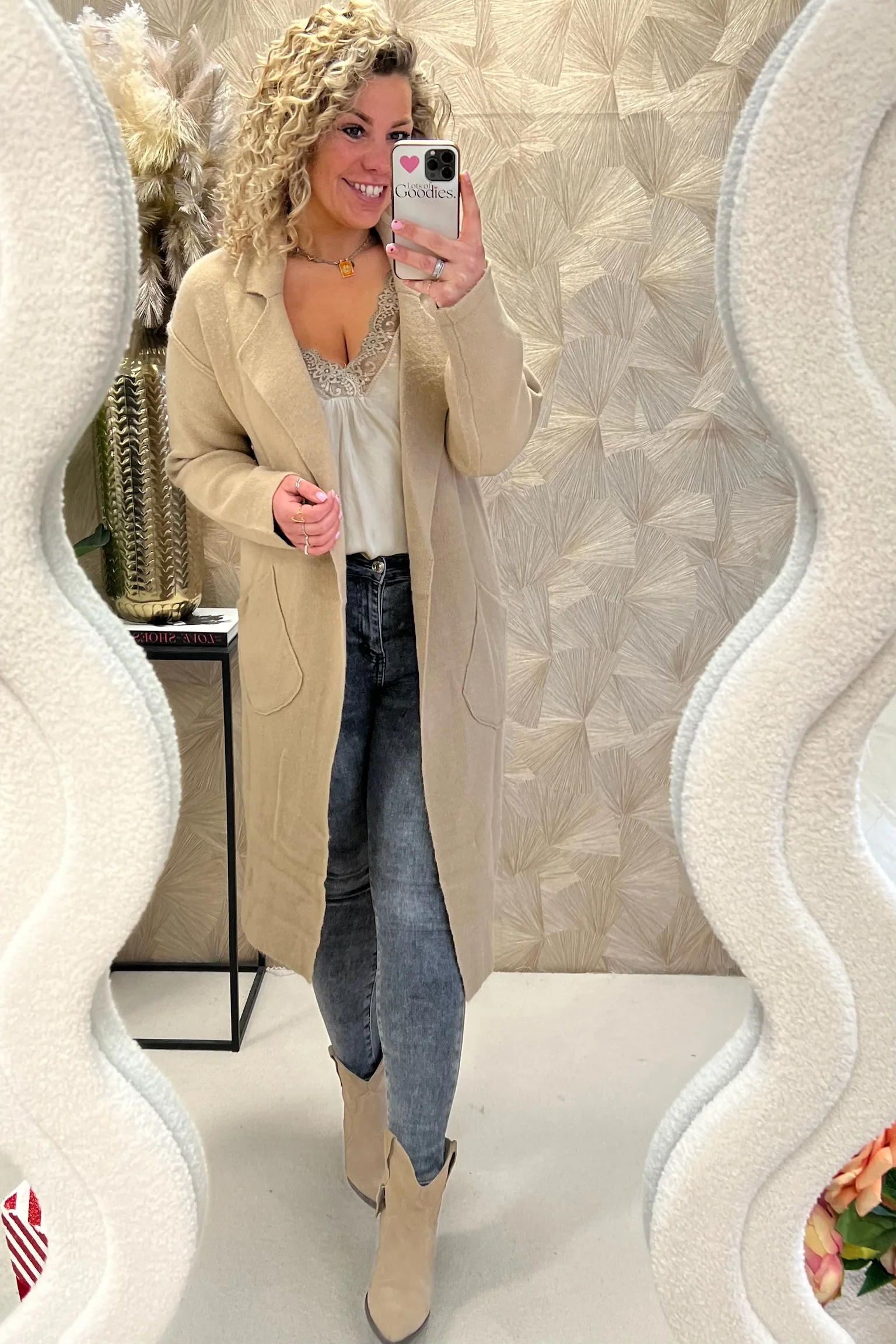 Elise Pocket Vest - Camel - Image 2
