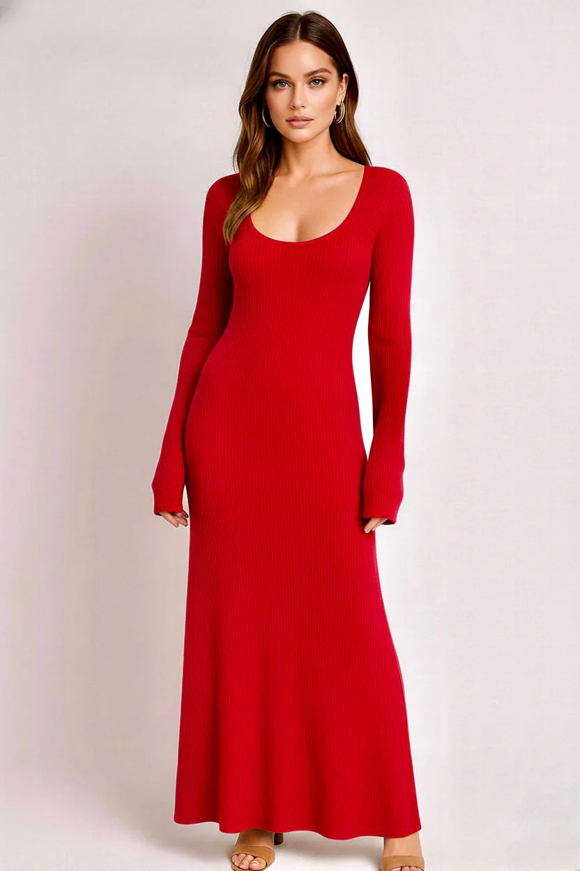 Elodie Maxi Dress - Rood
