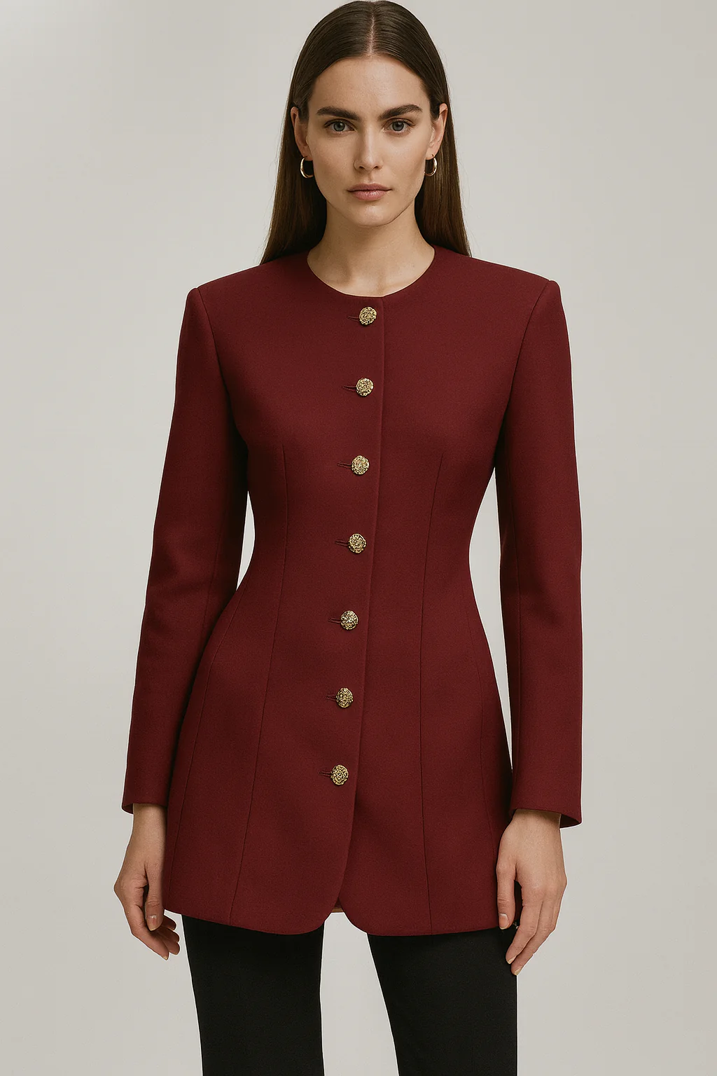 Esra Blazer Dress - Bordeaux