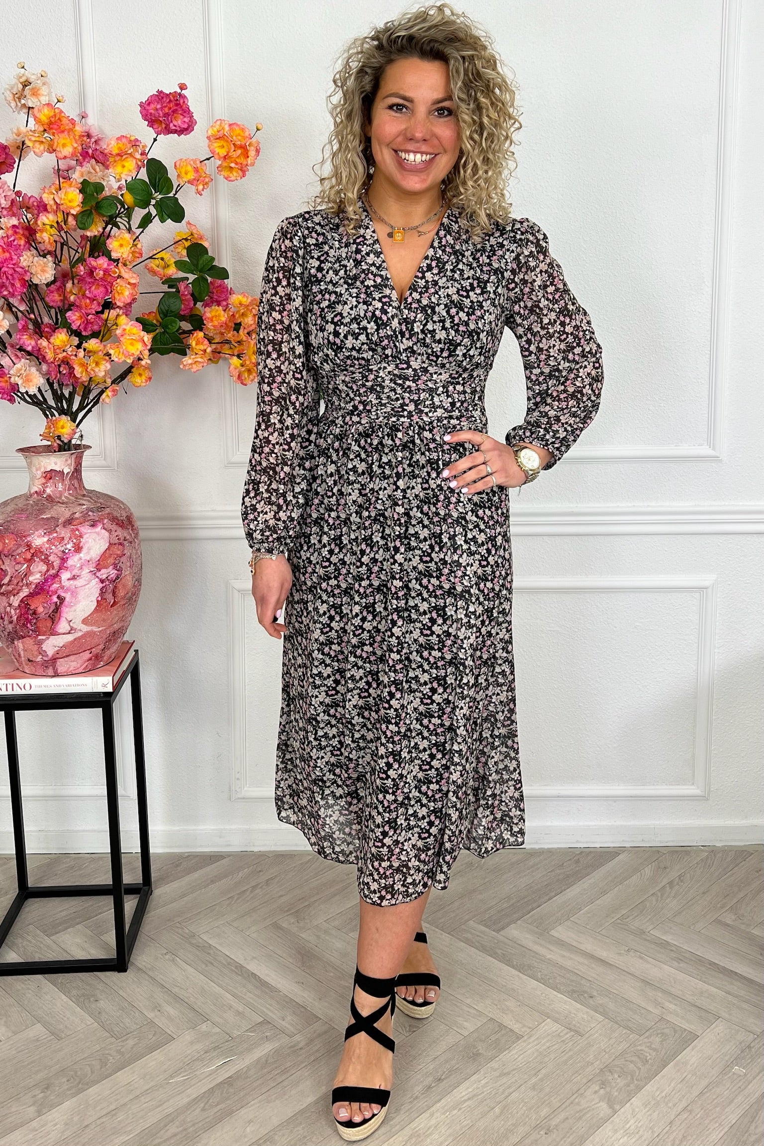 Estepona Long Taille Dress - Black - Image 2