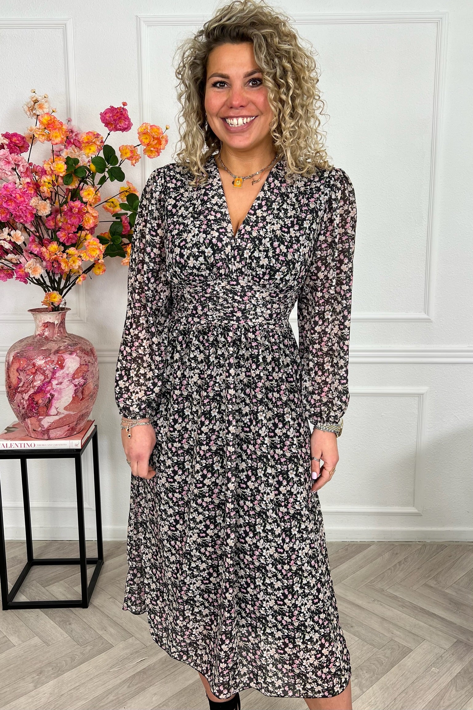 Estepona Long Taille Dress - Black - Image 3