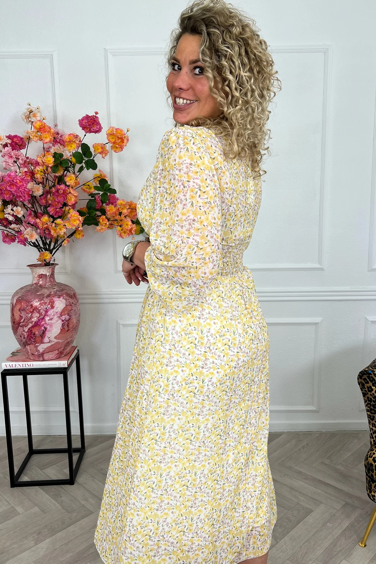 Estepona Long Taille Dress - Yellow - Image 6