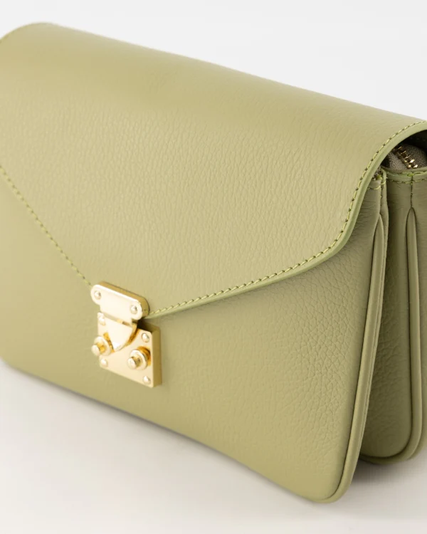 Esther Leather Bag - Moss Green - Image 4