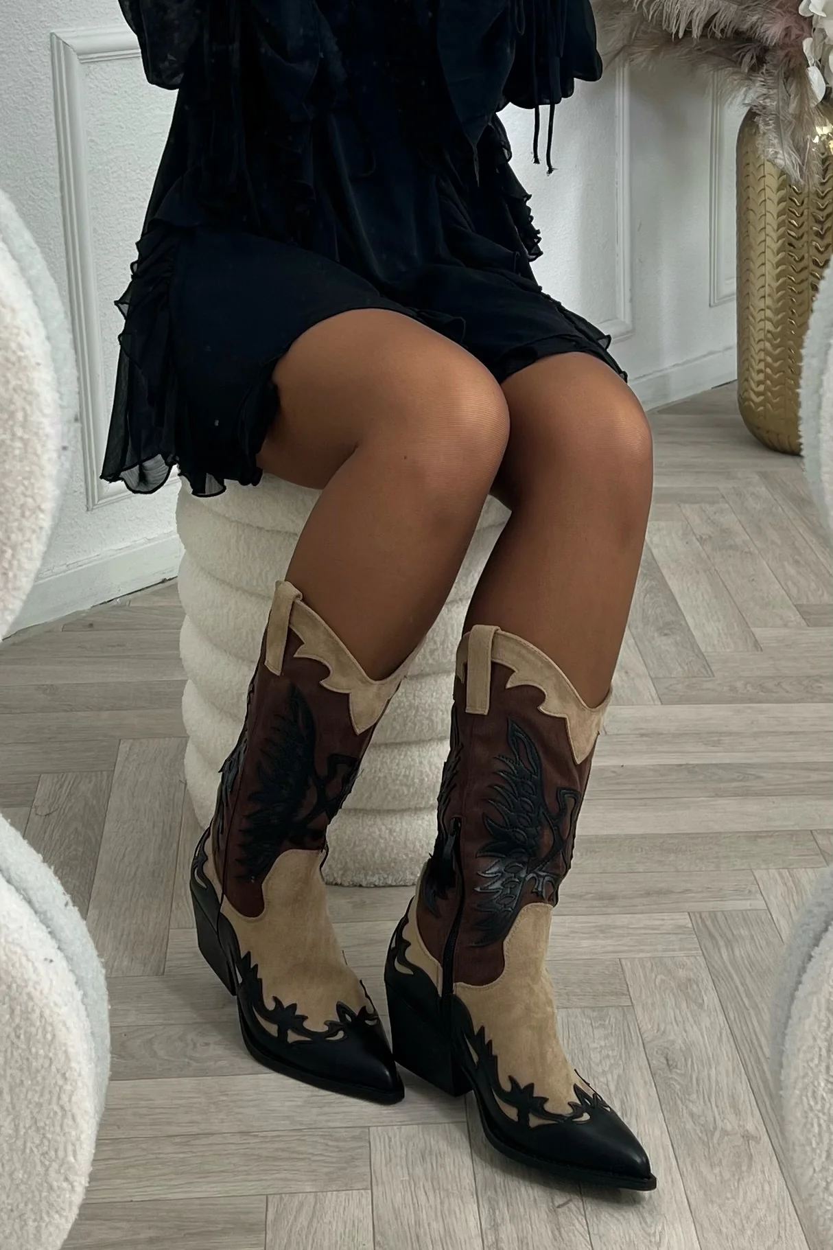 Everyday Western Boots - Black - Image 3