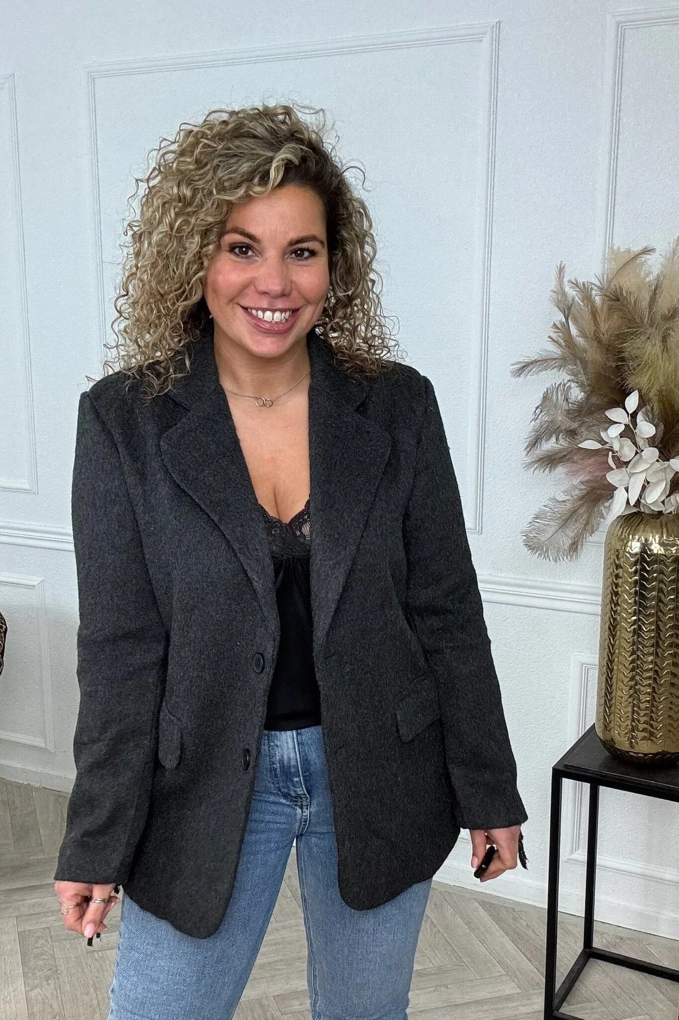 Fancy Fringer Blazer - Black