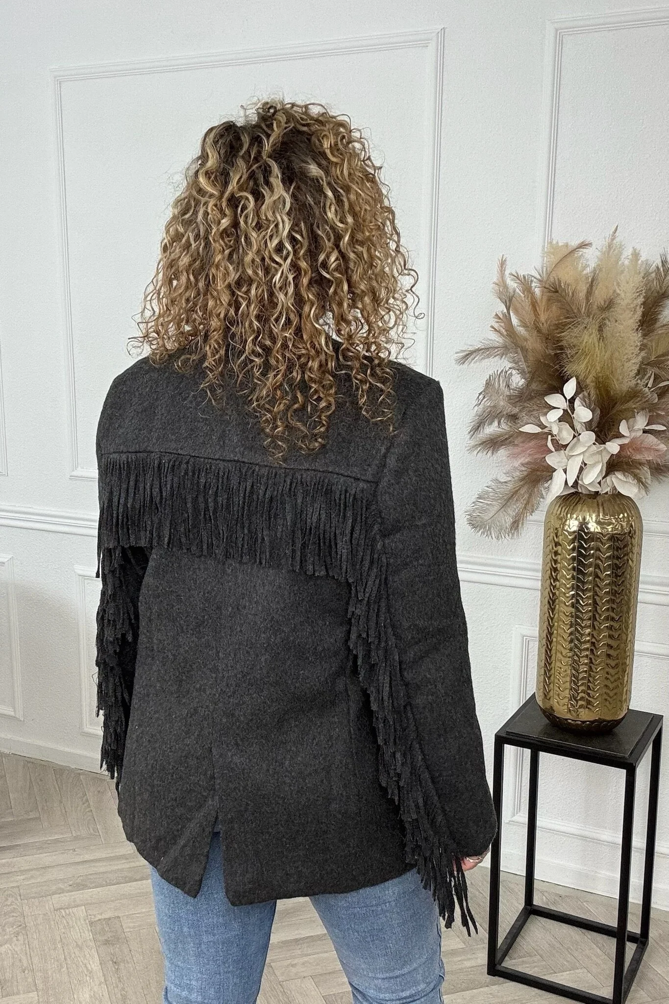 Fancy Fringer Blazer - Black - Image 3