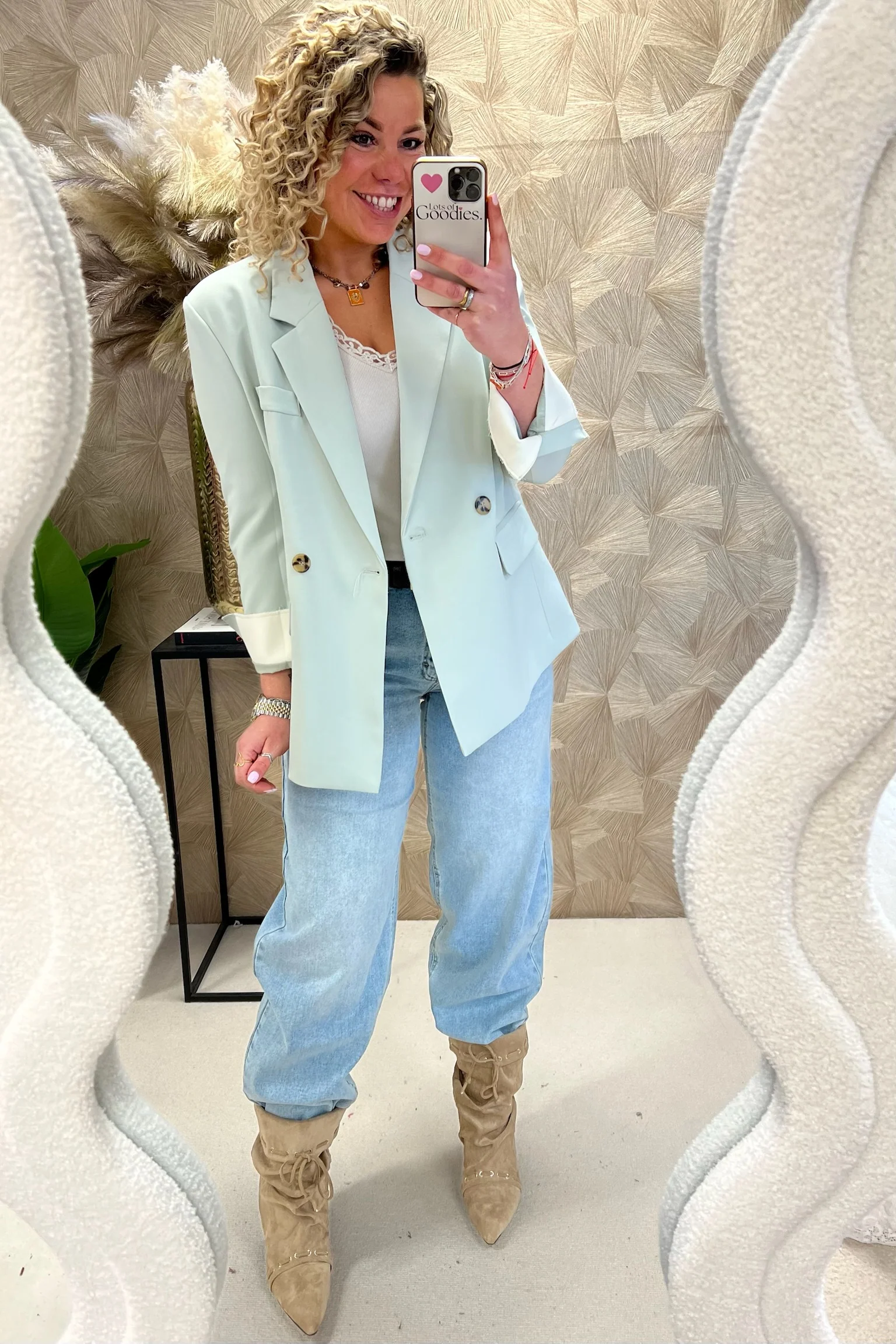 Fleur Blazer - Mint Green