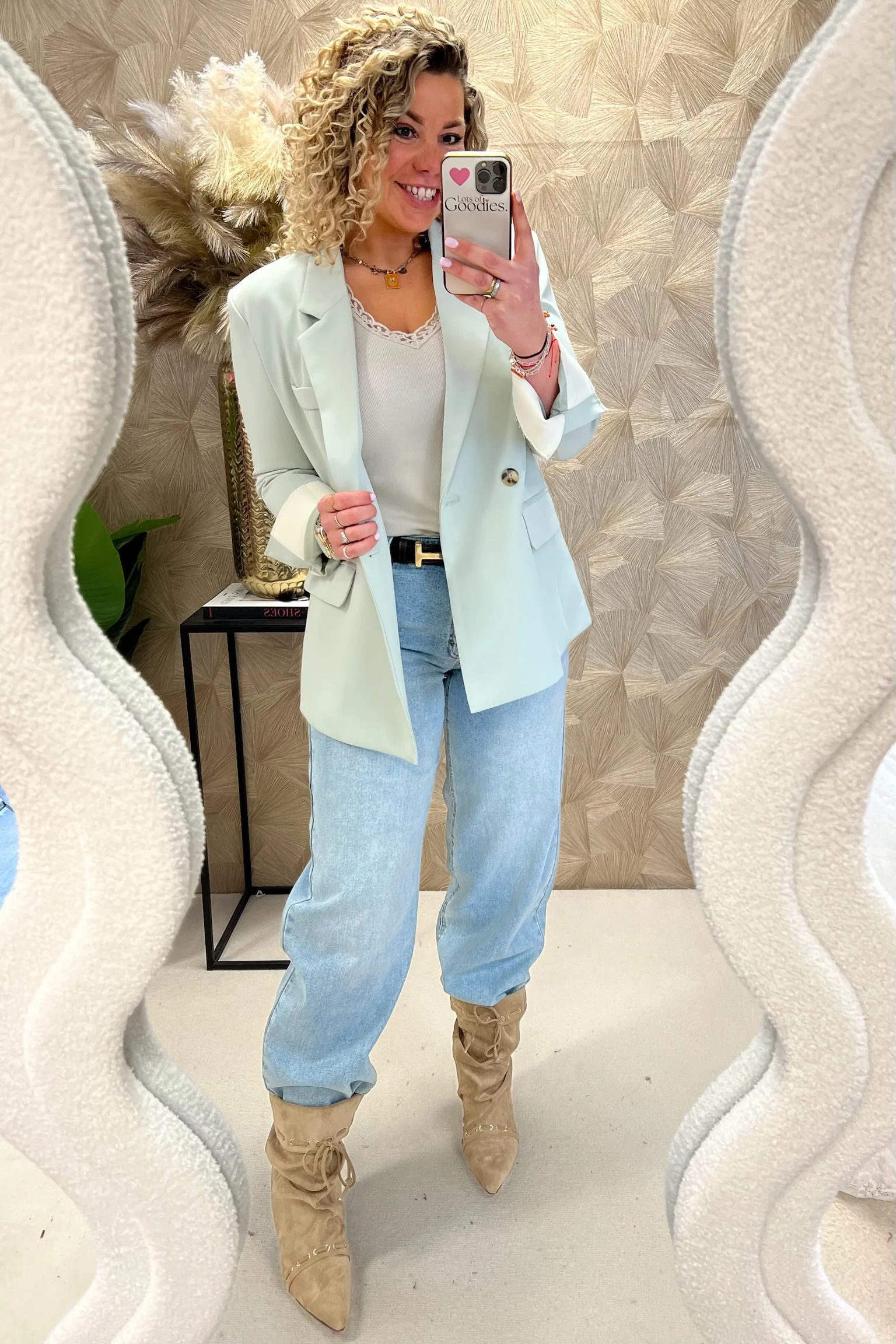 Fleur Blazer - Mint Green - Image 2