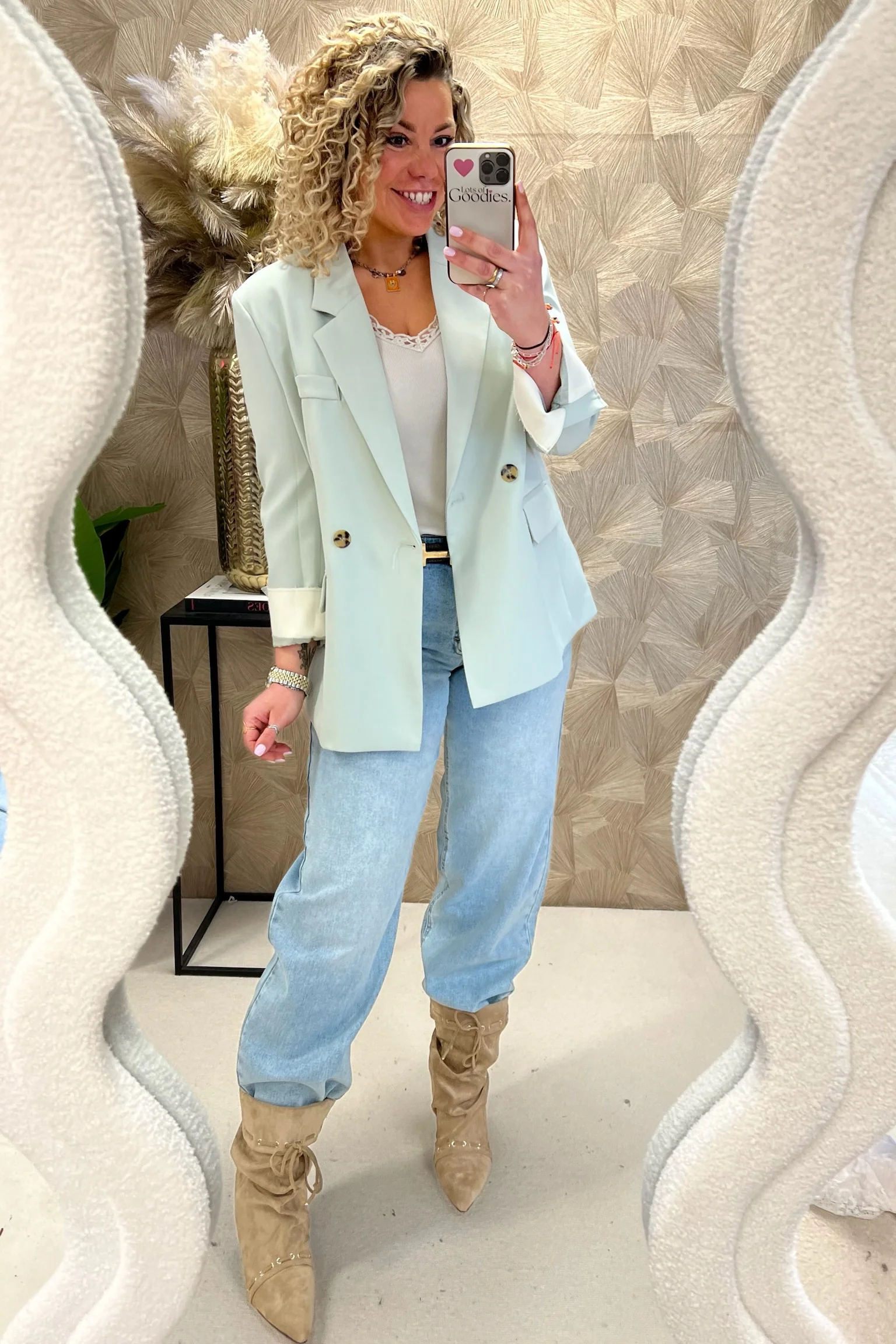 Fleur Blazer - Mint Green - Image 3