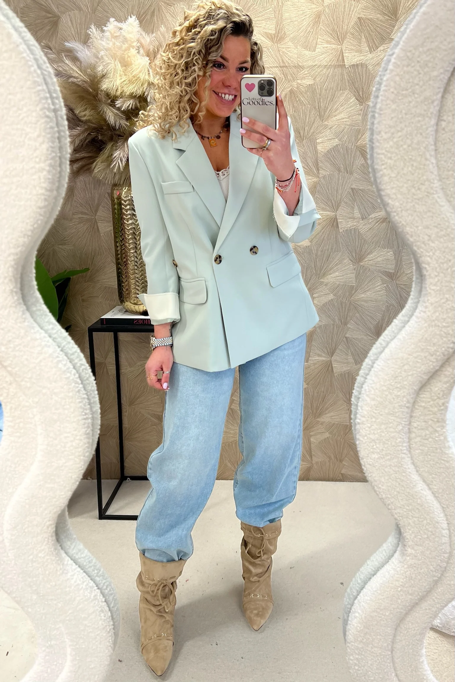 Fleur Blazer - Mint Green - Image 6