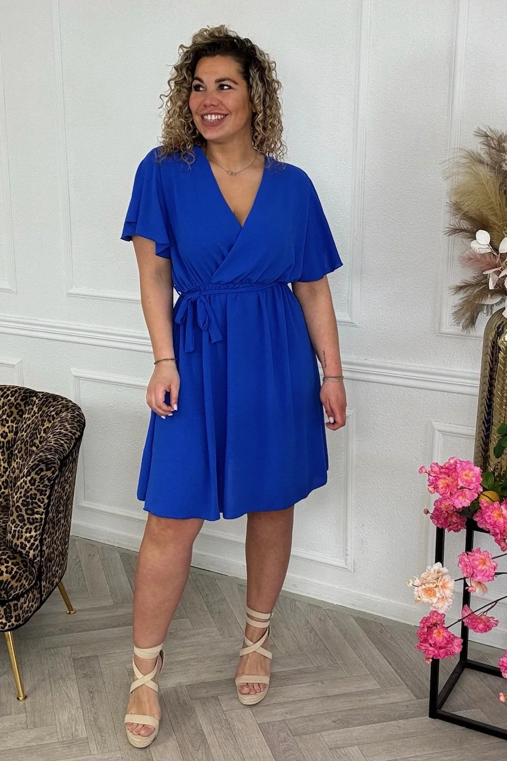 Florence Strik Dress - Kobalt - Image 2