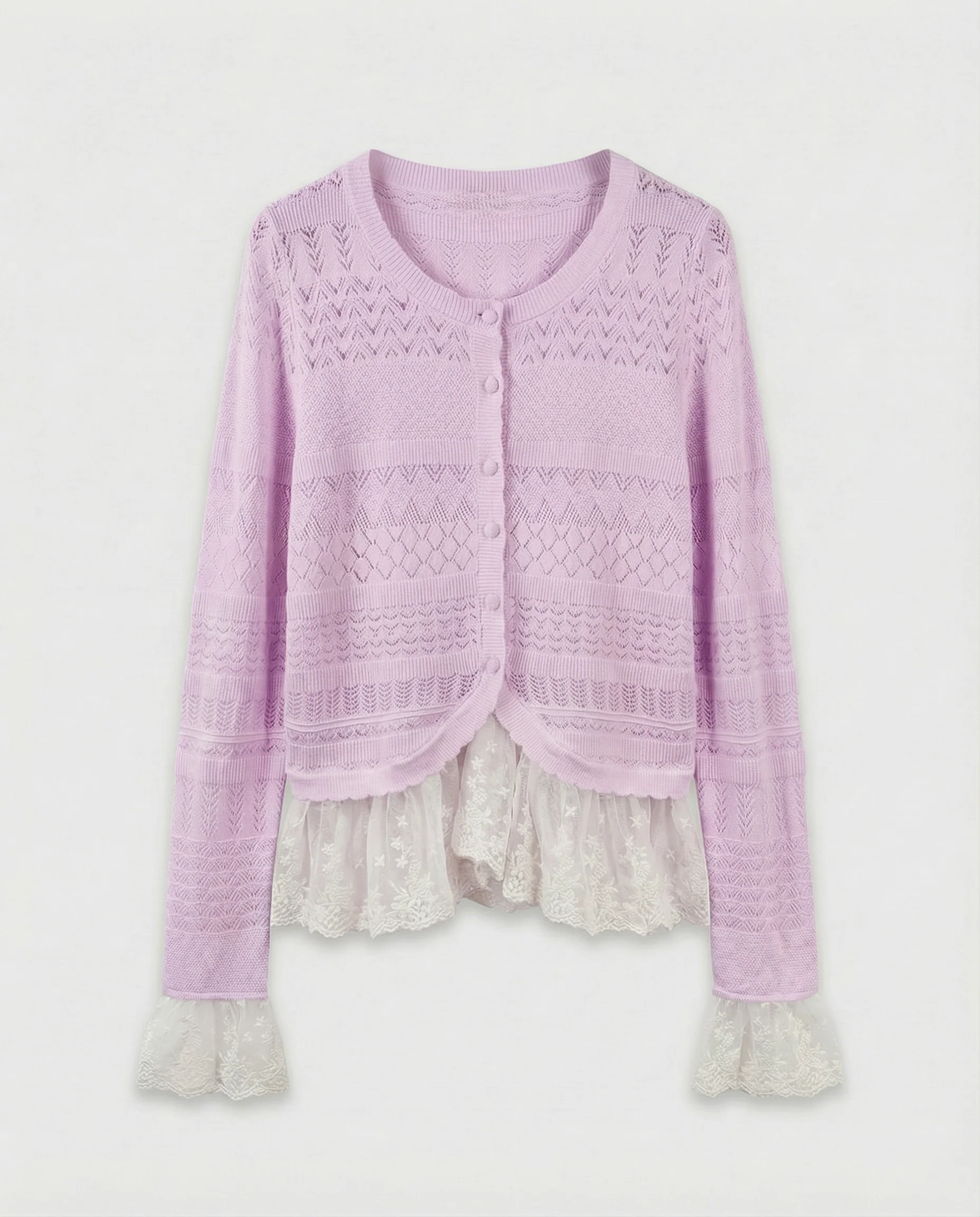Giulia Lace Vest - Lila - Image 2