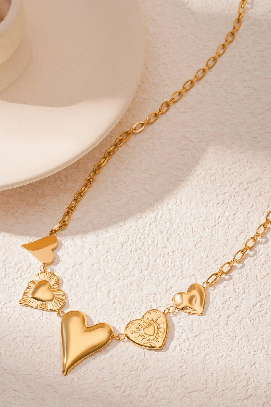 Give Me All Your Love Necklace - Gold - Image 4