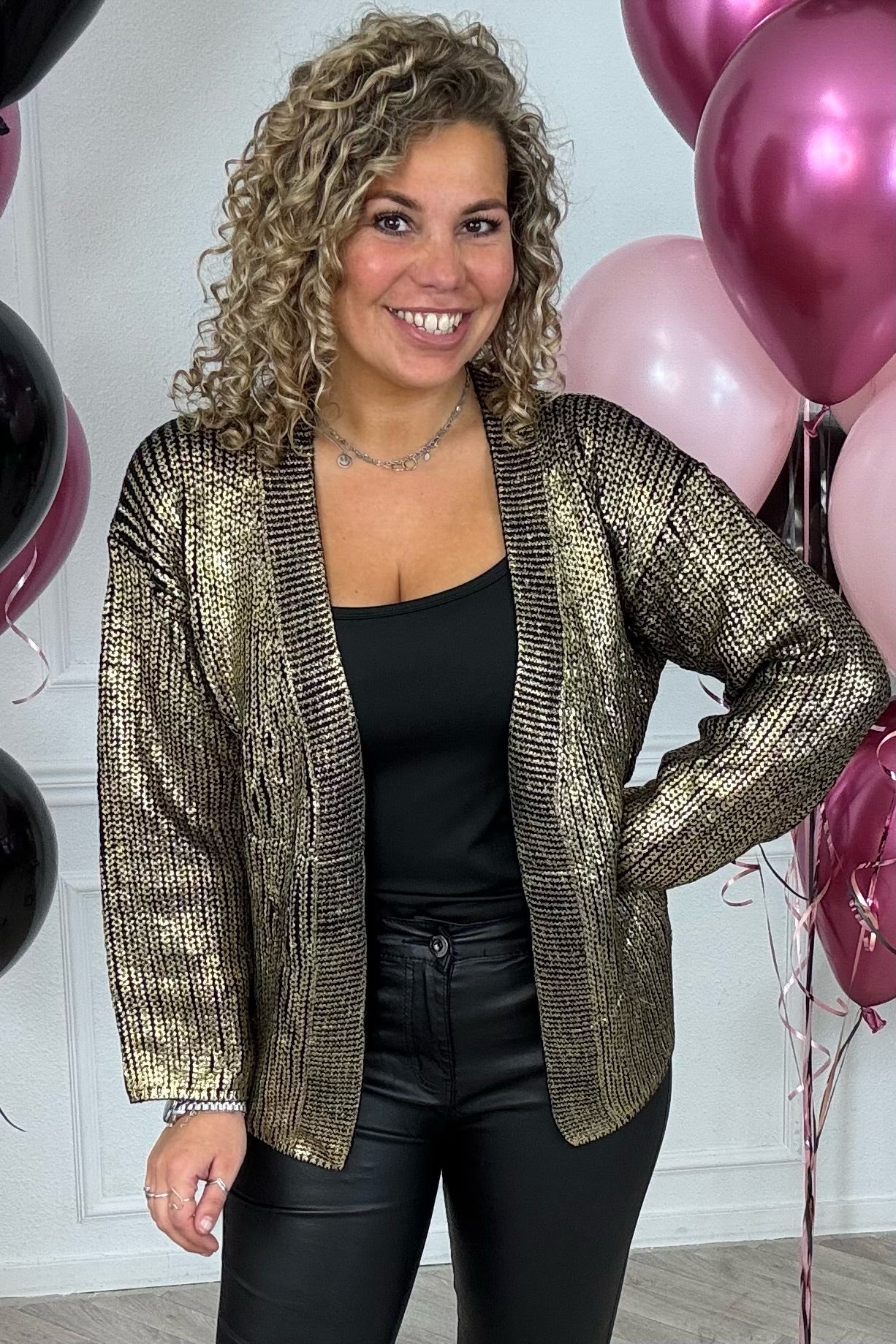 Gold Coated Vest - Black