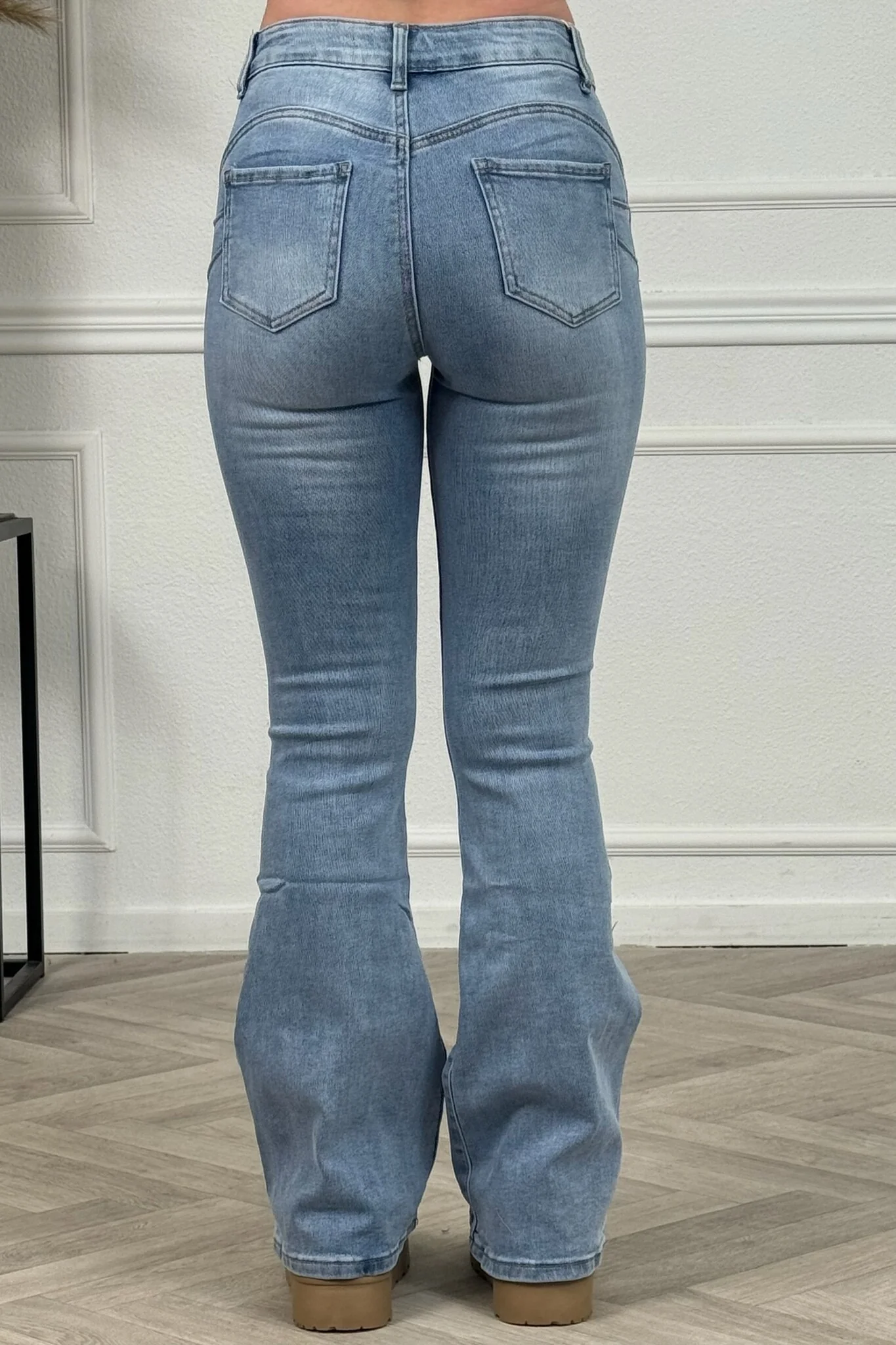 Push Up Goodies Flare Jeans - Light Blue - Image 10