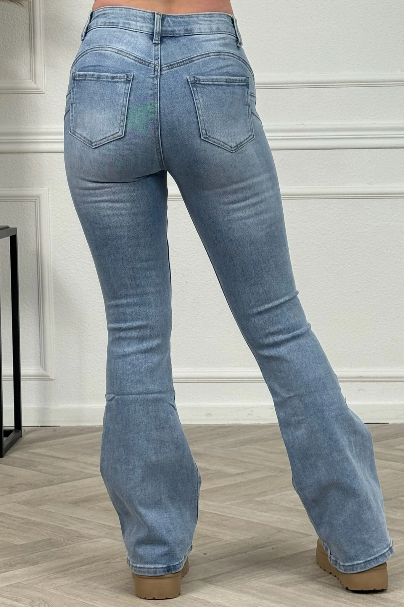 Push Up Goodies Flare Jeans - Light Blue - Image 11