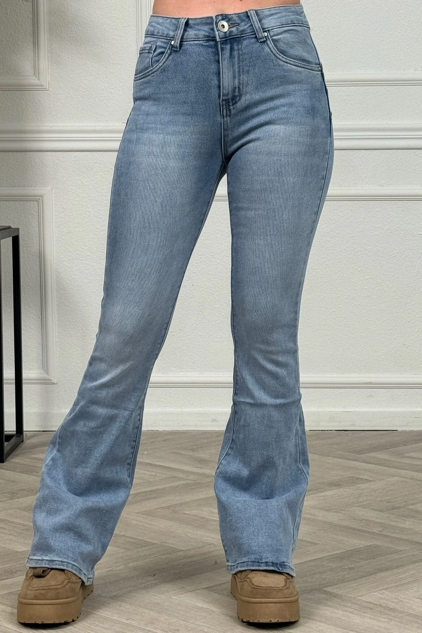 Push Up Goodies Flare Jeans - Light Blue - Image 7