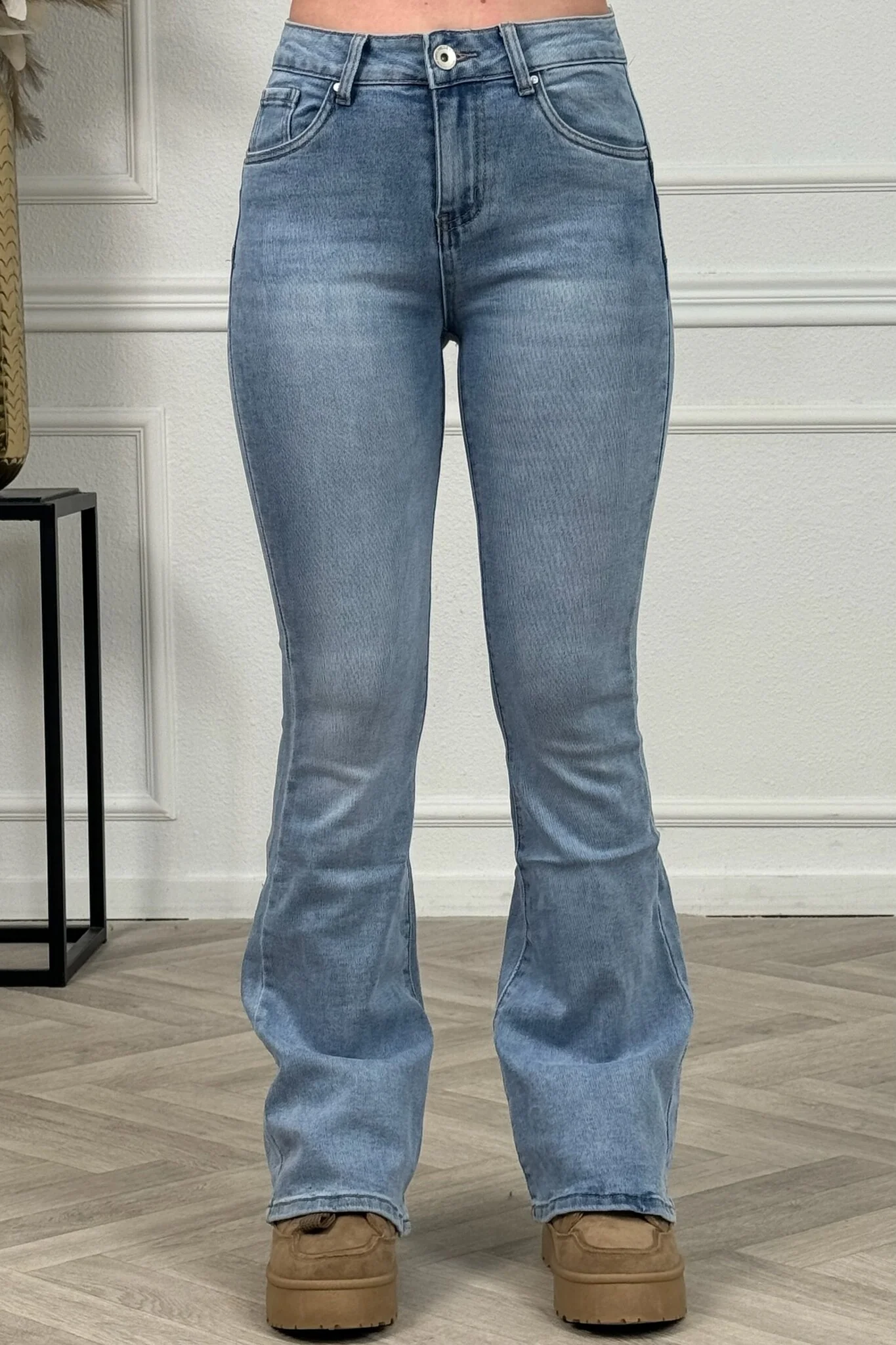 Push Up Goodies Flare Jeans - Light Blue - Image 8