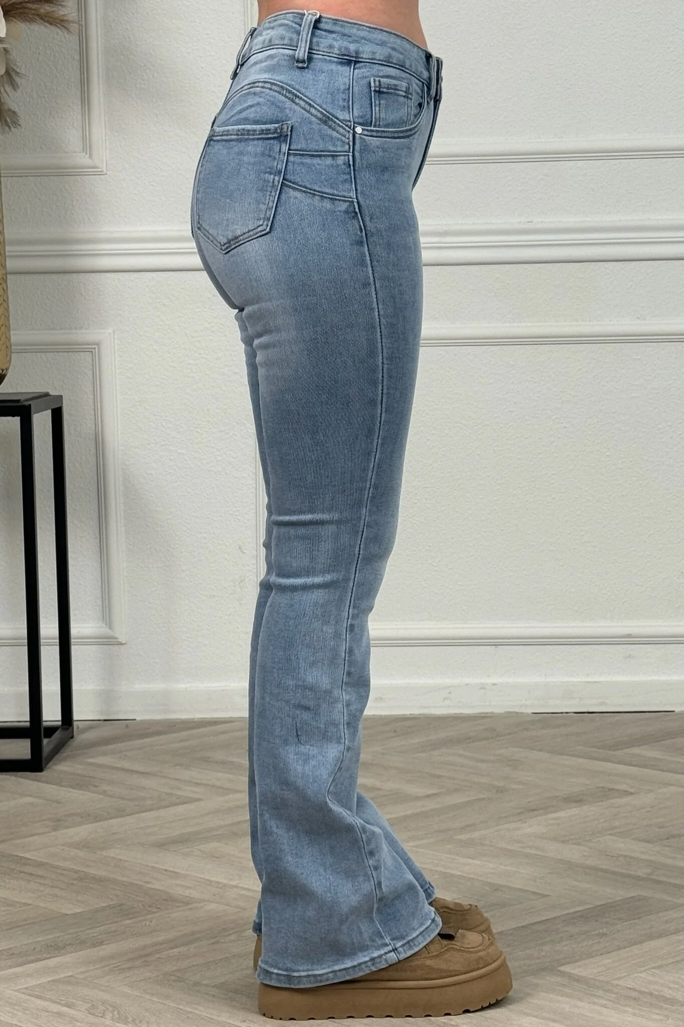 Push Up Goodies Flare Jeans - Light Blue - Image 9