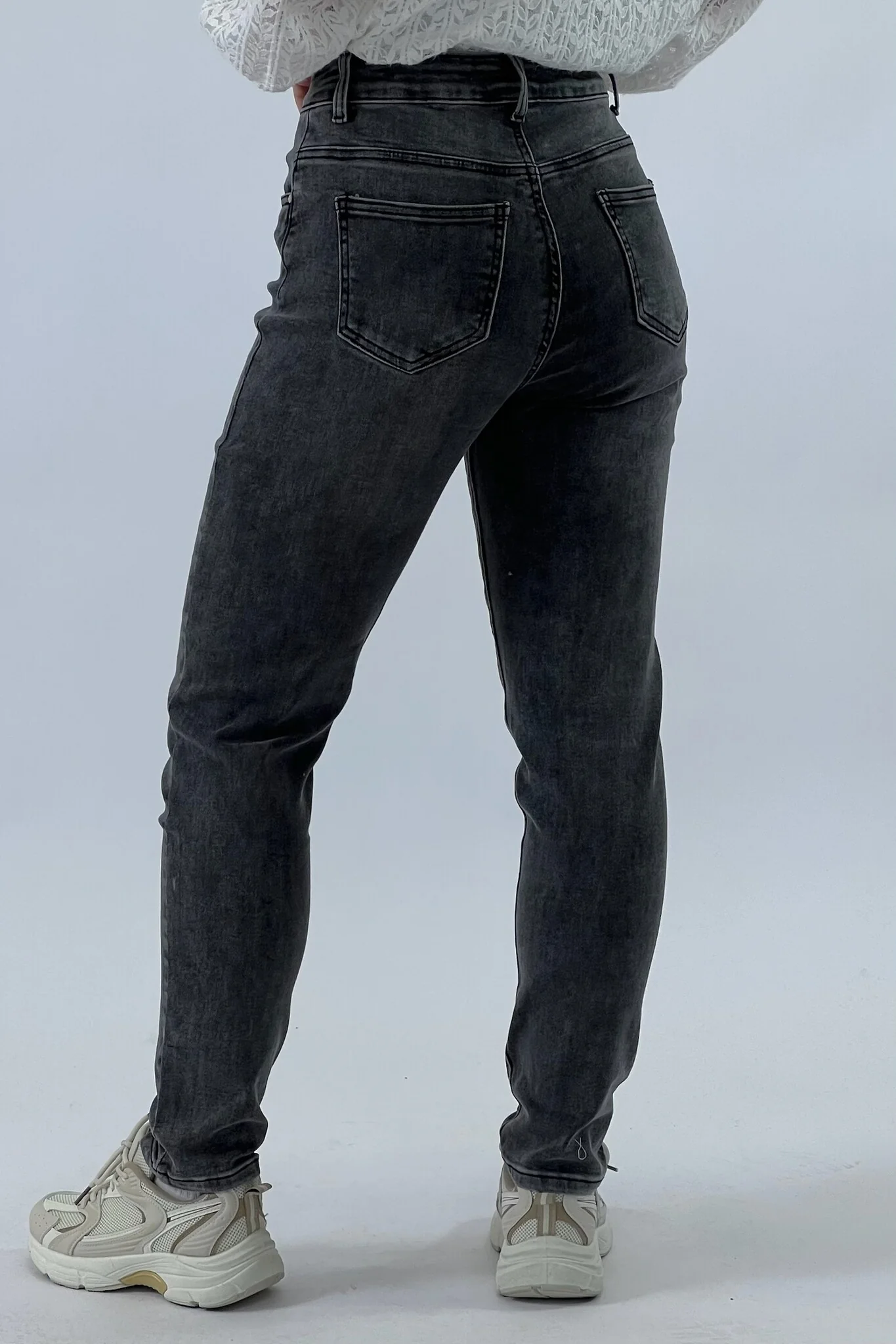 Goodies Mom Jeans - Grey - Image 4