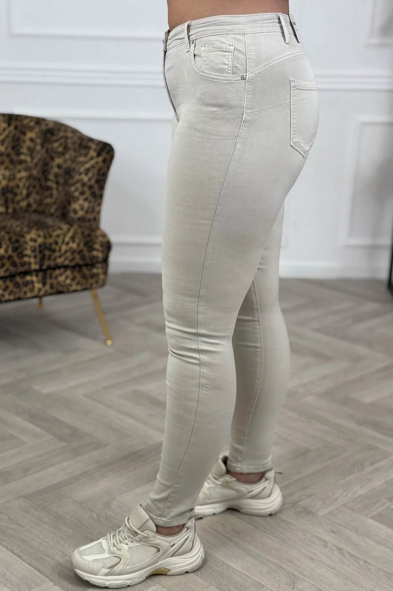 Goodies Push Up Skinny Jeans - Beige