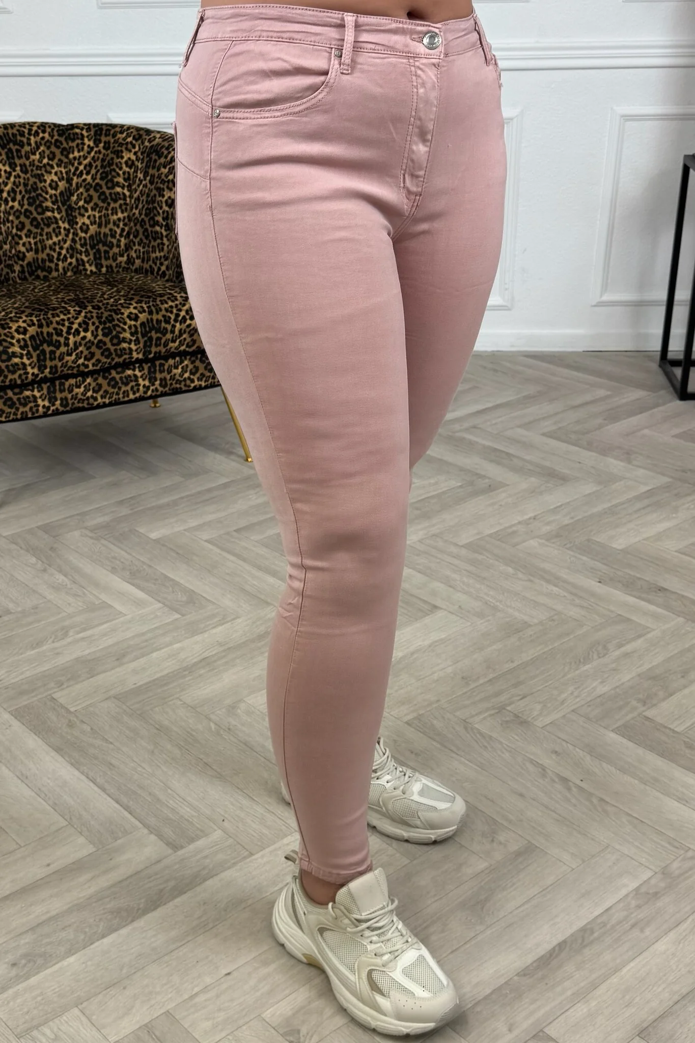 Goodies Push Up Skinny Jeans - Old Pink