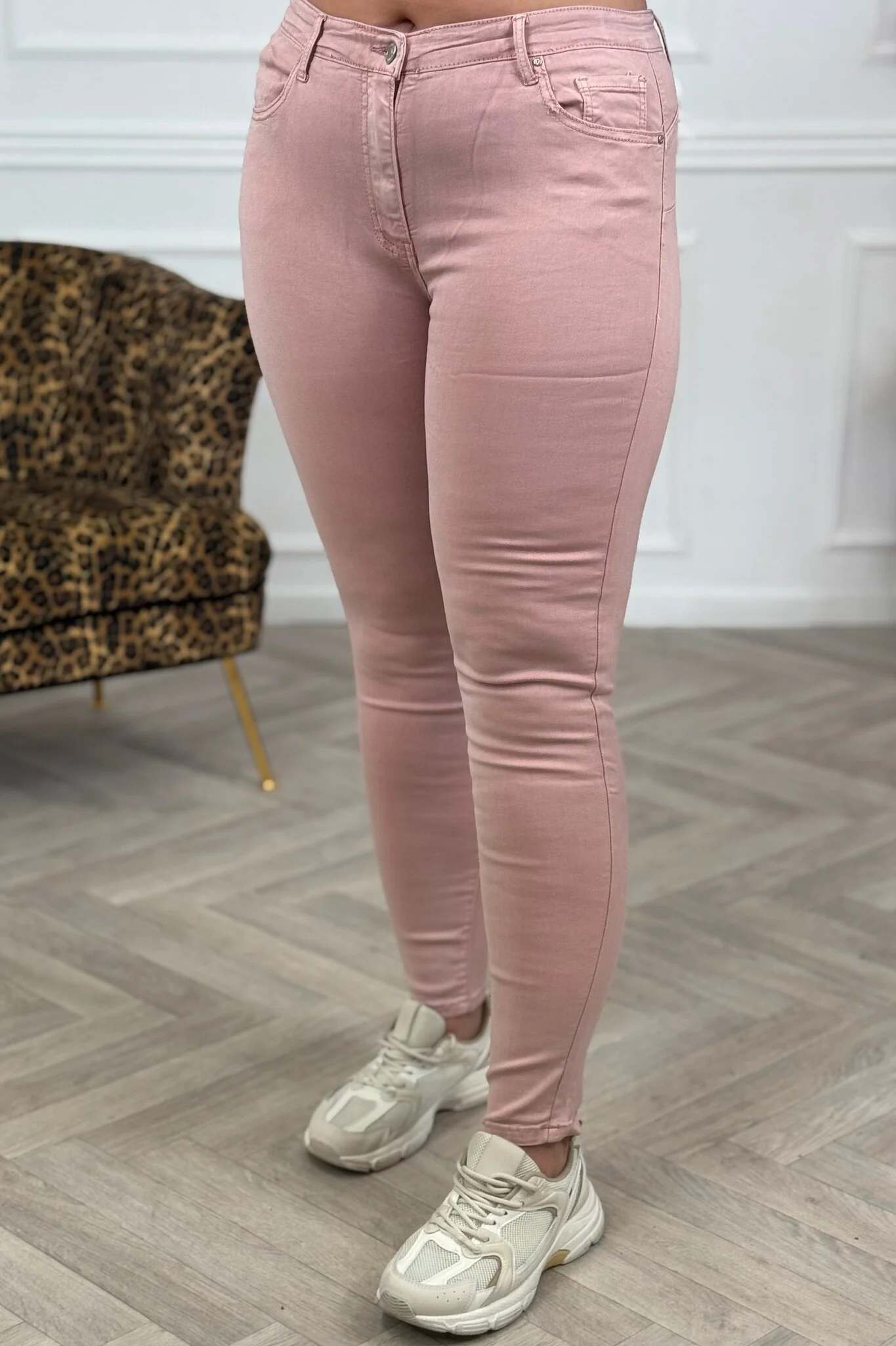 Goodies Push Up Skinny Jeans - Old Pink - Image 2
