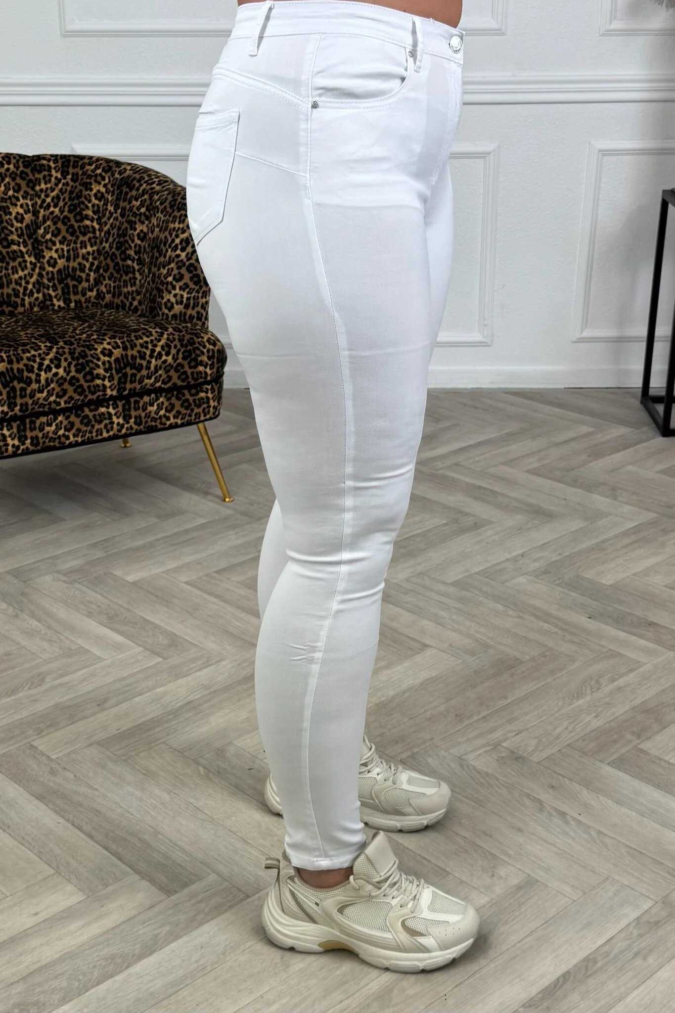 Goodies Push Up Skinny Jeans - White - Image 3