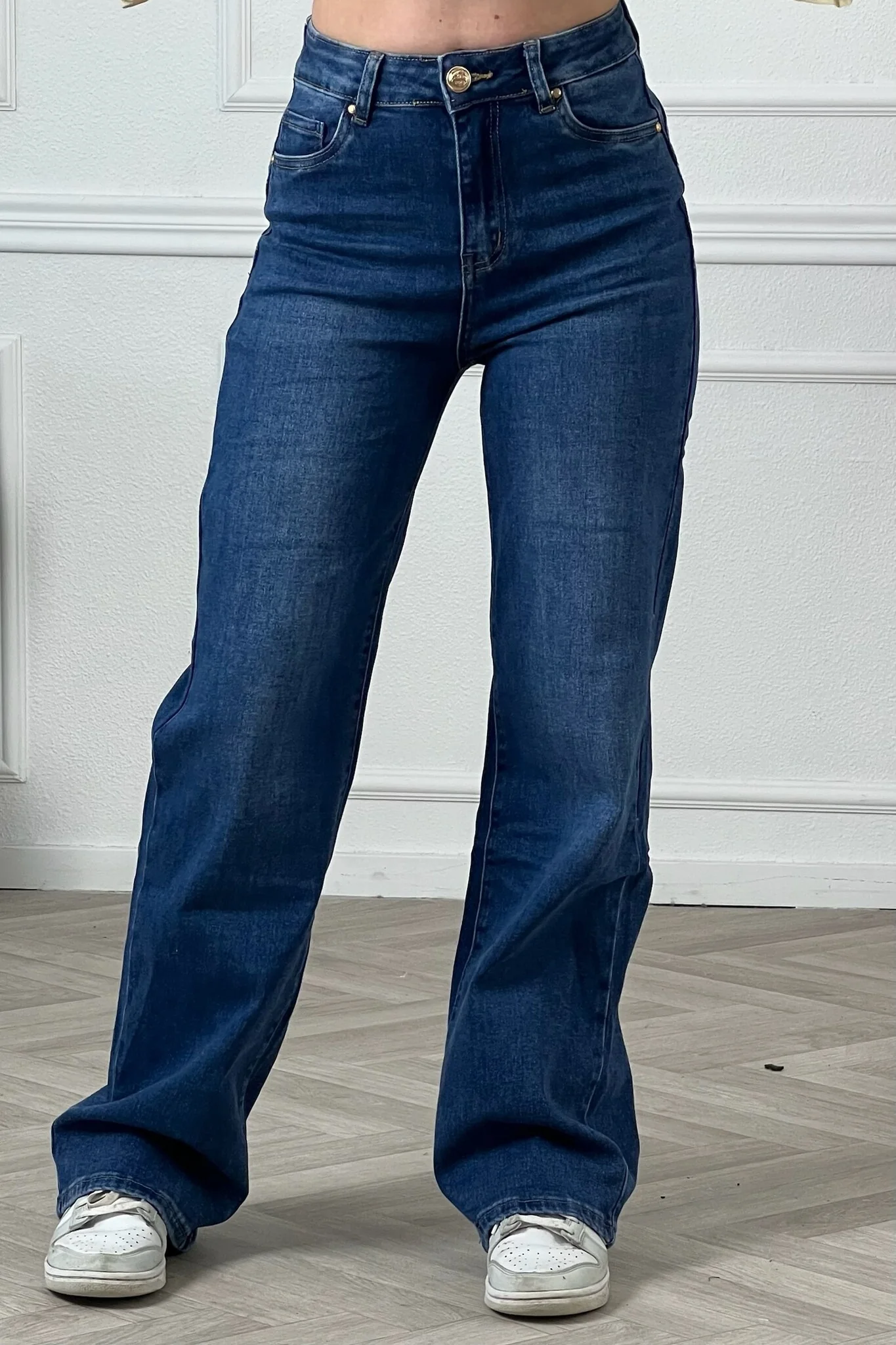 Goodies Wide Leg Jeans - Classic Blue
