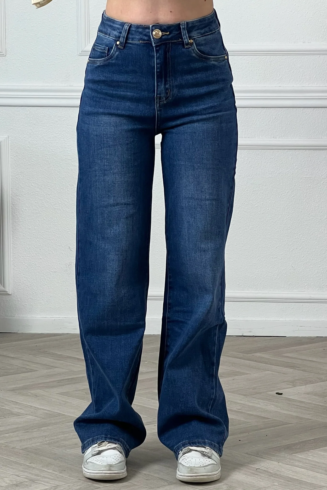 Goodies Wide Leg Jeans - Classic Blue - Image 2