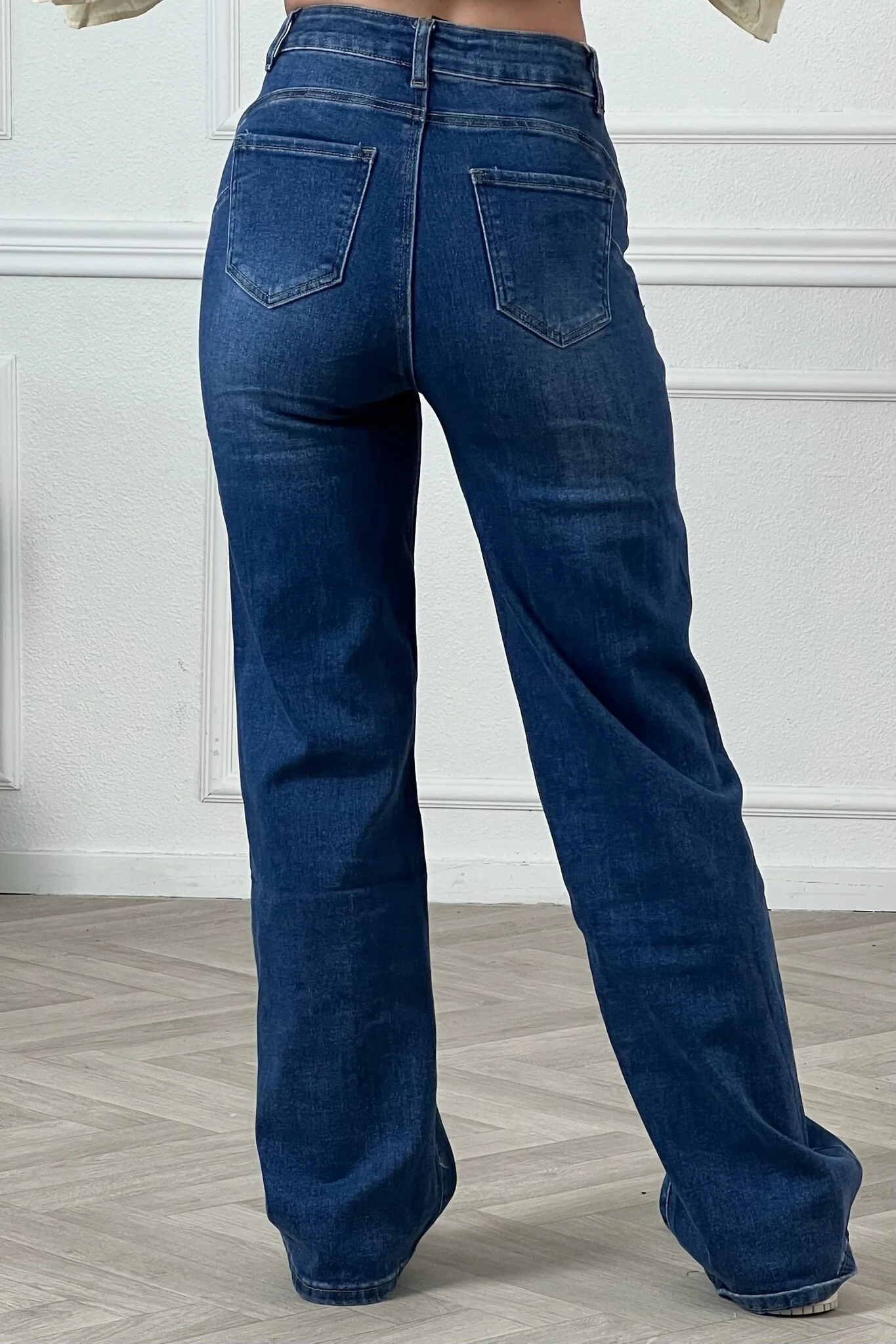 Goodies Wide Leg Jeans - Classic Blue - Image 3