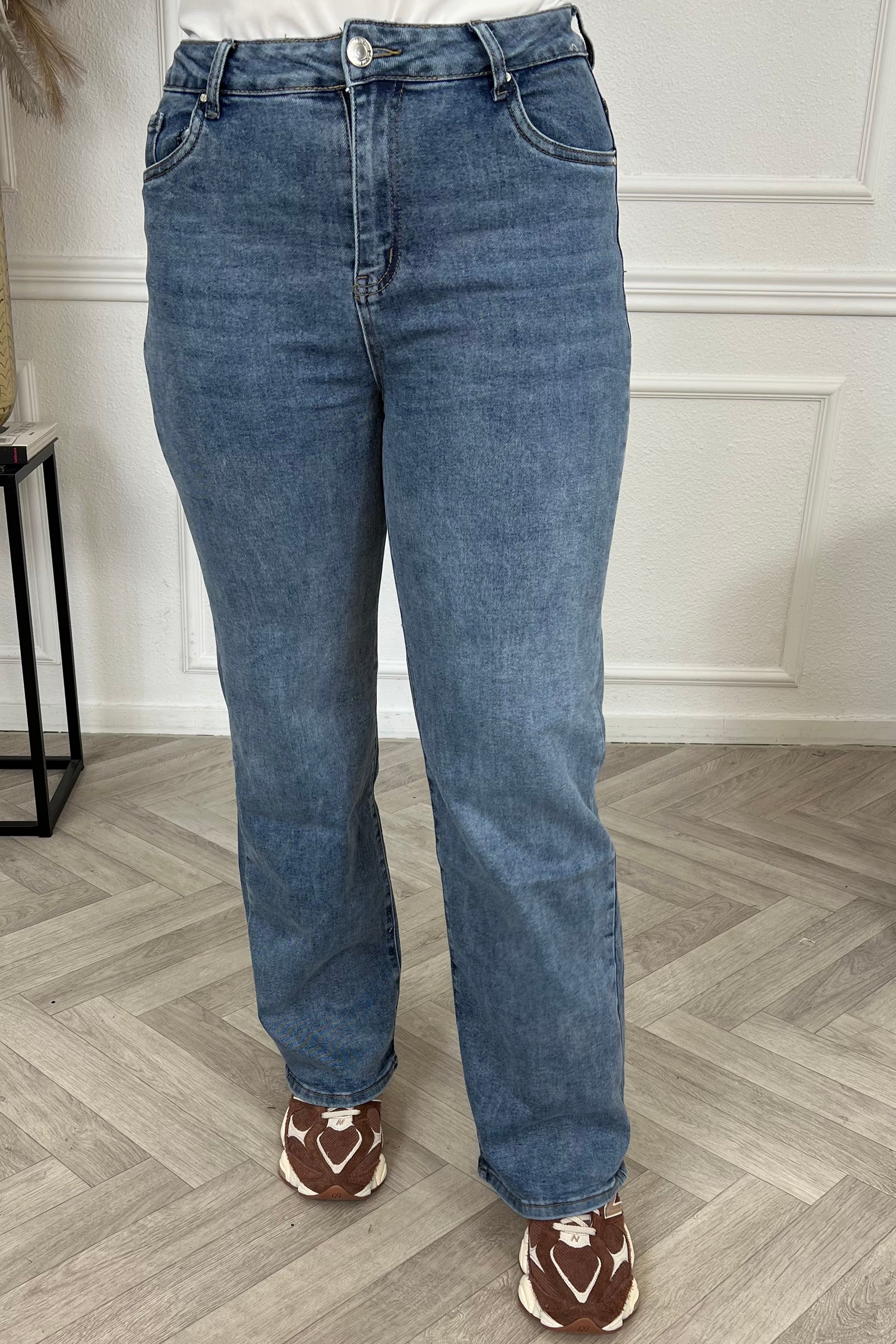 Goodies Wide Leg Jeans - Dark Blue - Image 3