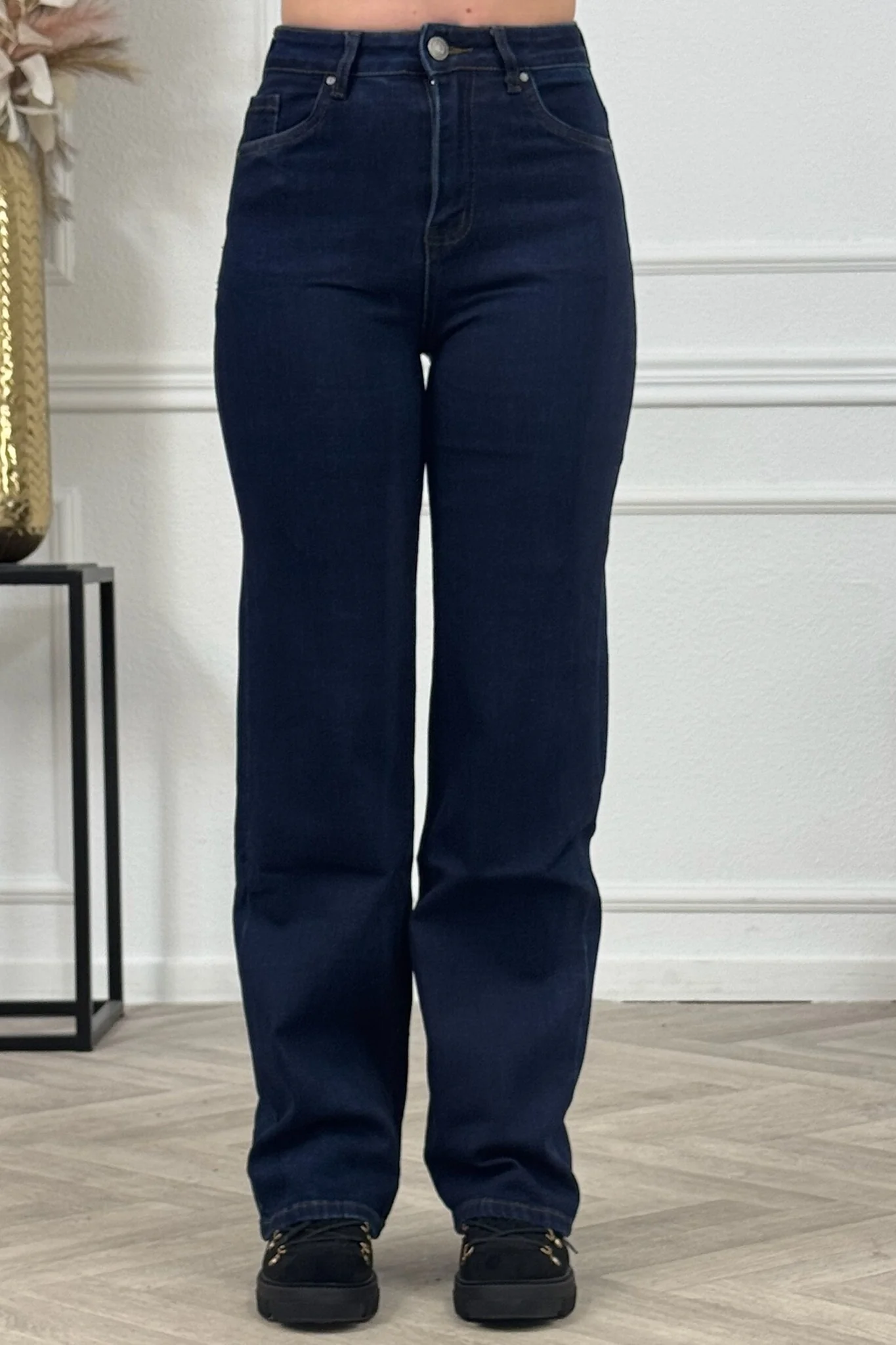 Goodies Wide Leg Jeans - Deep Blue - Image 2