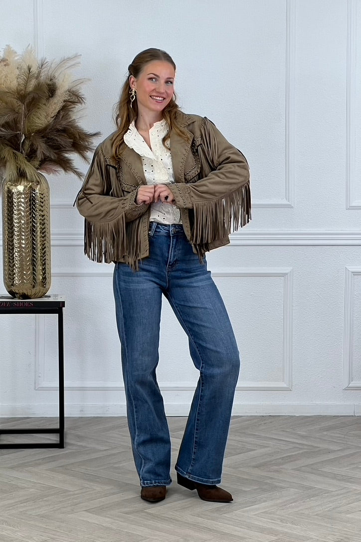 Goodies Wide Leg Jeans - Denim Blue - Image 2