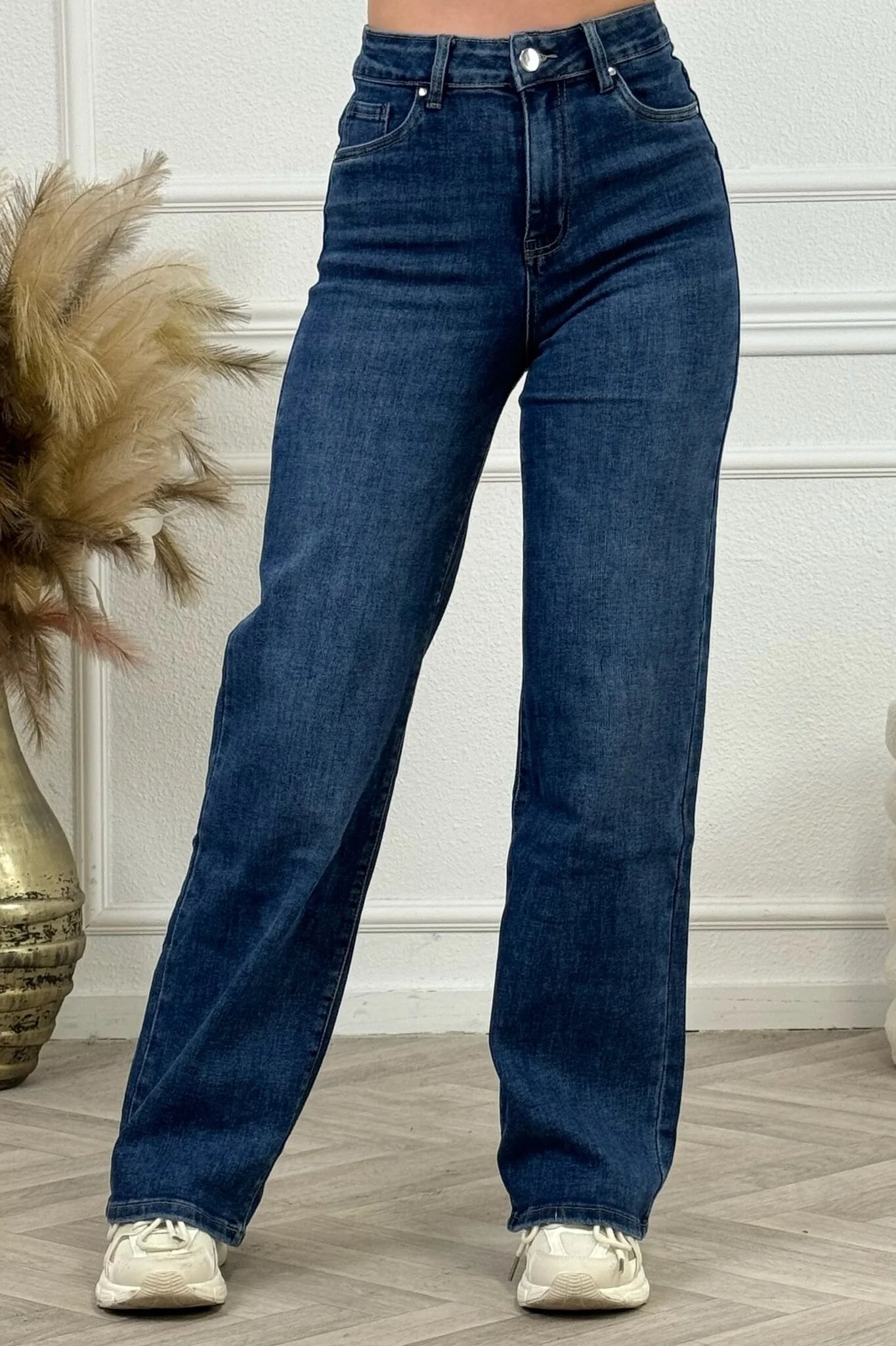 Goodies Wide Leg Jeans - Denim Blue - Image 3