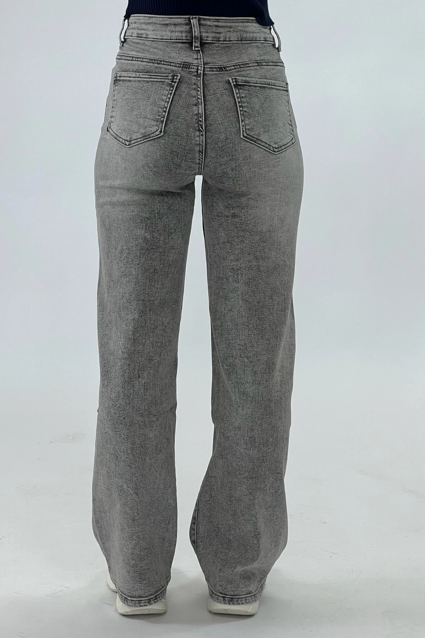 Goodies Wide Leg Jeans - Grey - Image 7