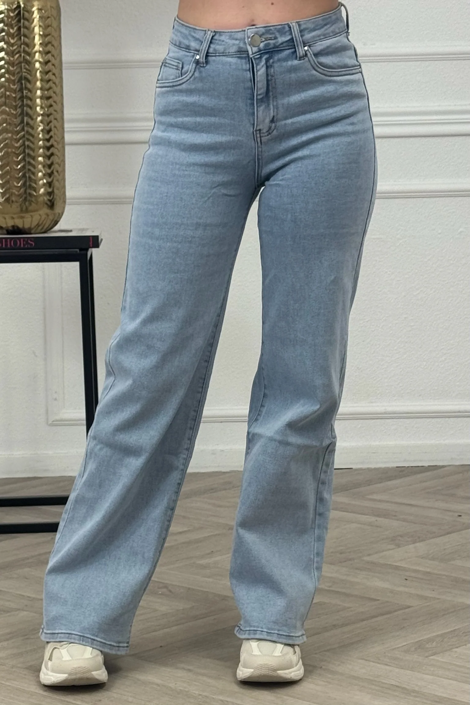 Goodies Wide Leg Jeans - Ocean Blue