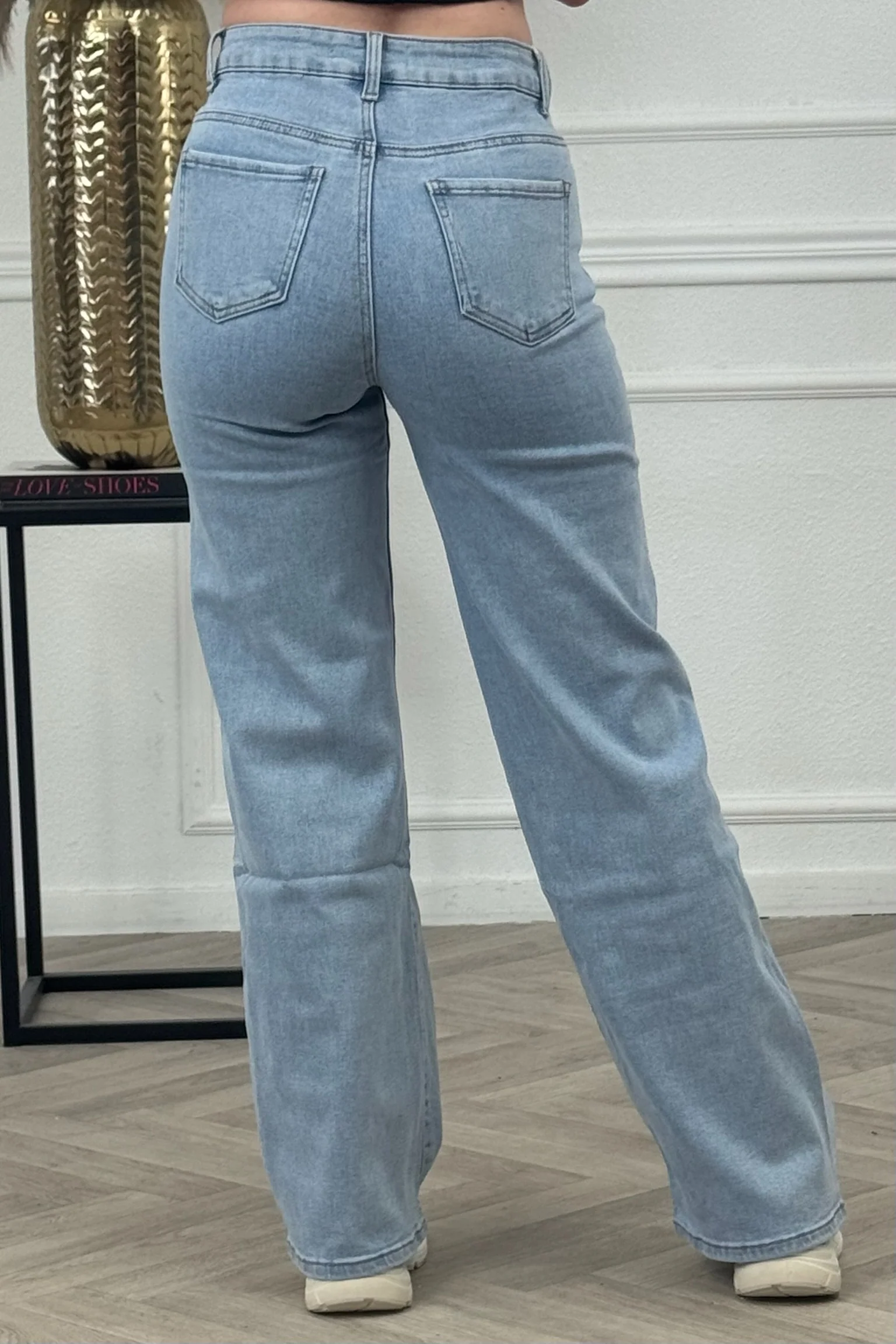 Goodies Wide Leg Jeans - Ocean Blue - Image 10