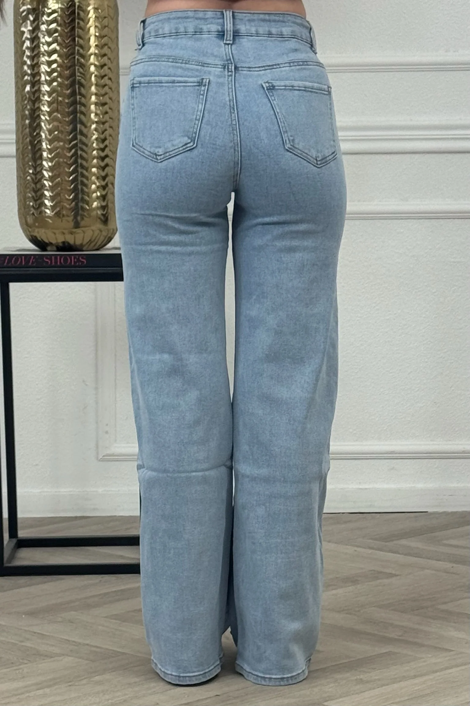 Goodies Wide Leg Jeans - Ocean Blue - Image 6