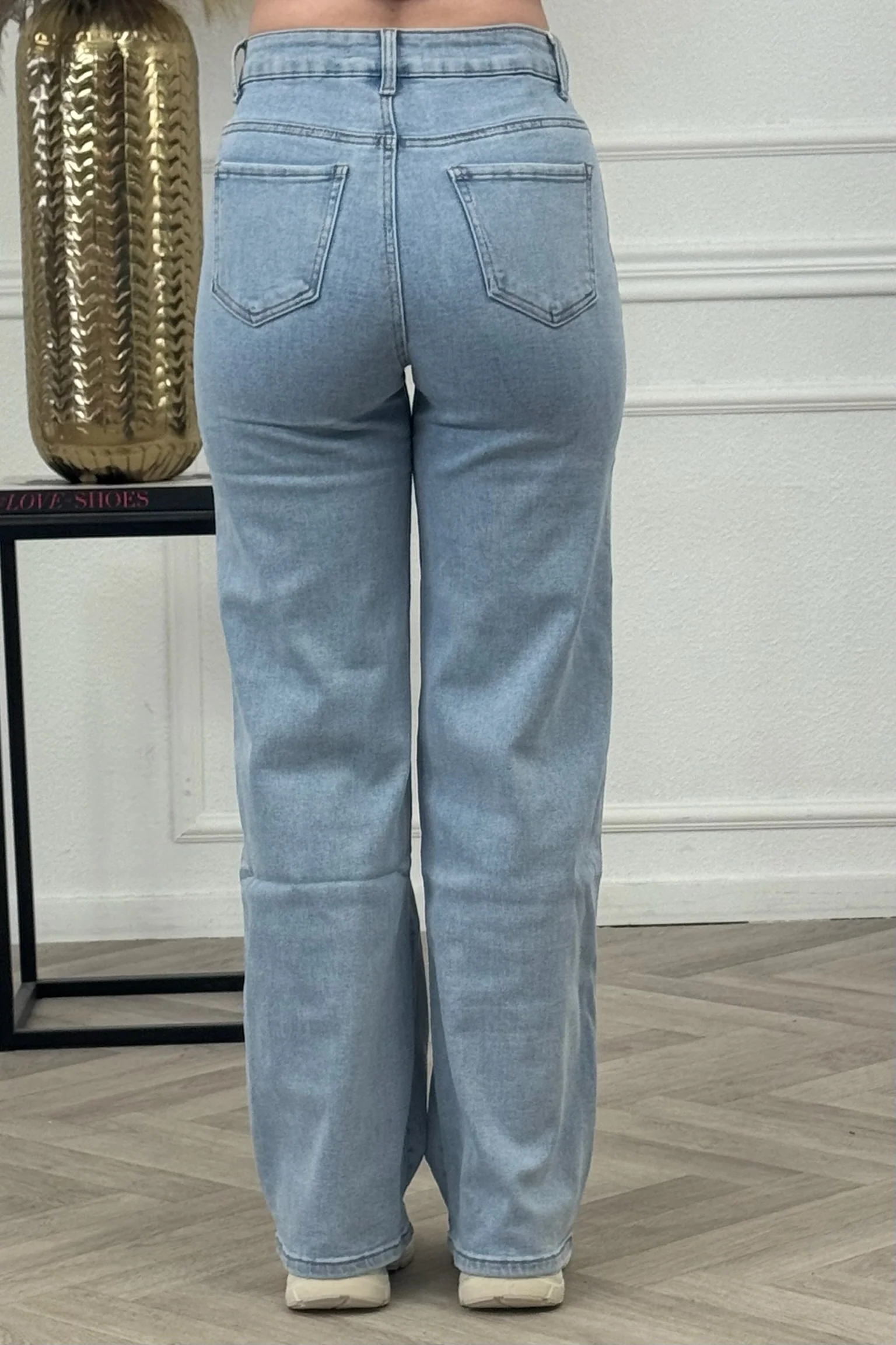 Goodies Wide Leg Jeans - Ocean Blue - Image 9