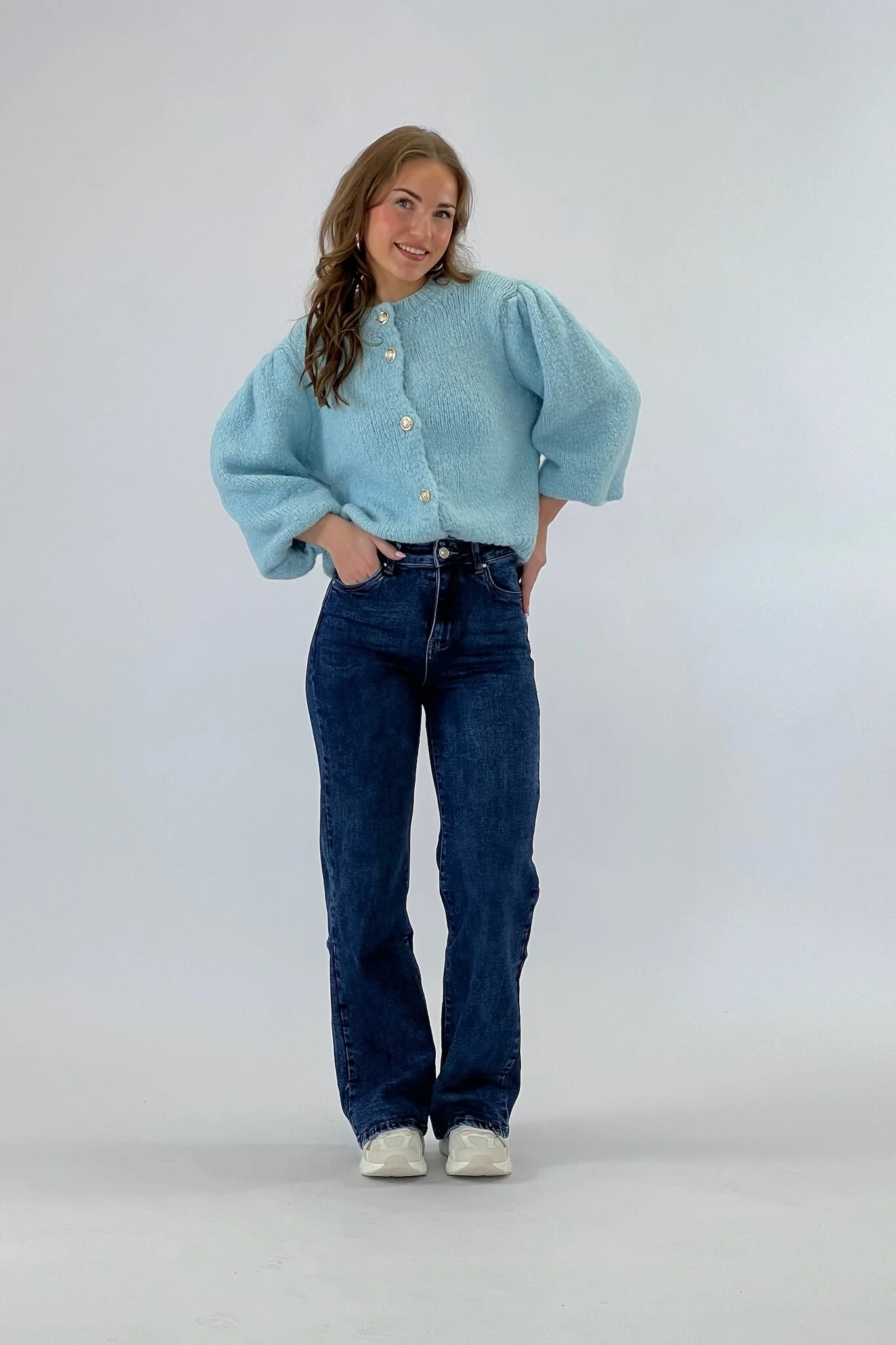 Goodies Wide Leg Jeans - Royal Blue - Image 5