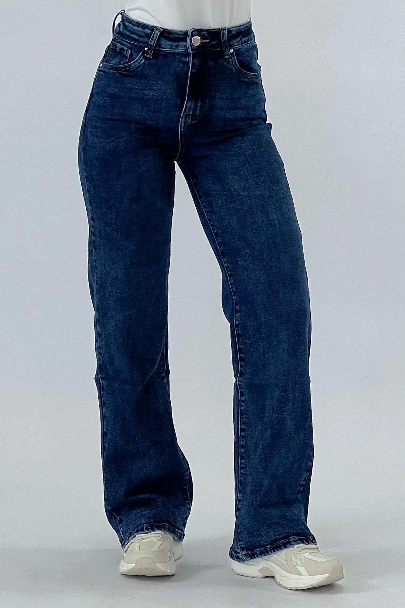 Goodies Wide Leg Jeans - Royal Blue - Image 7