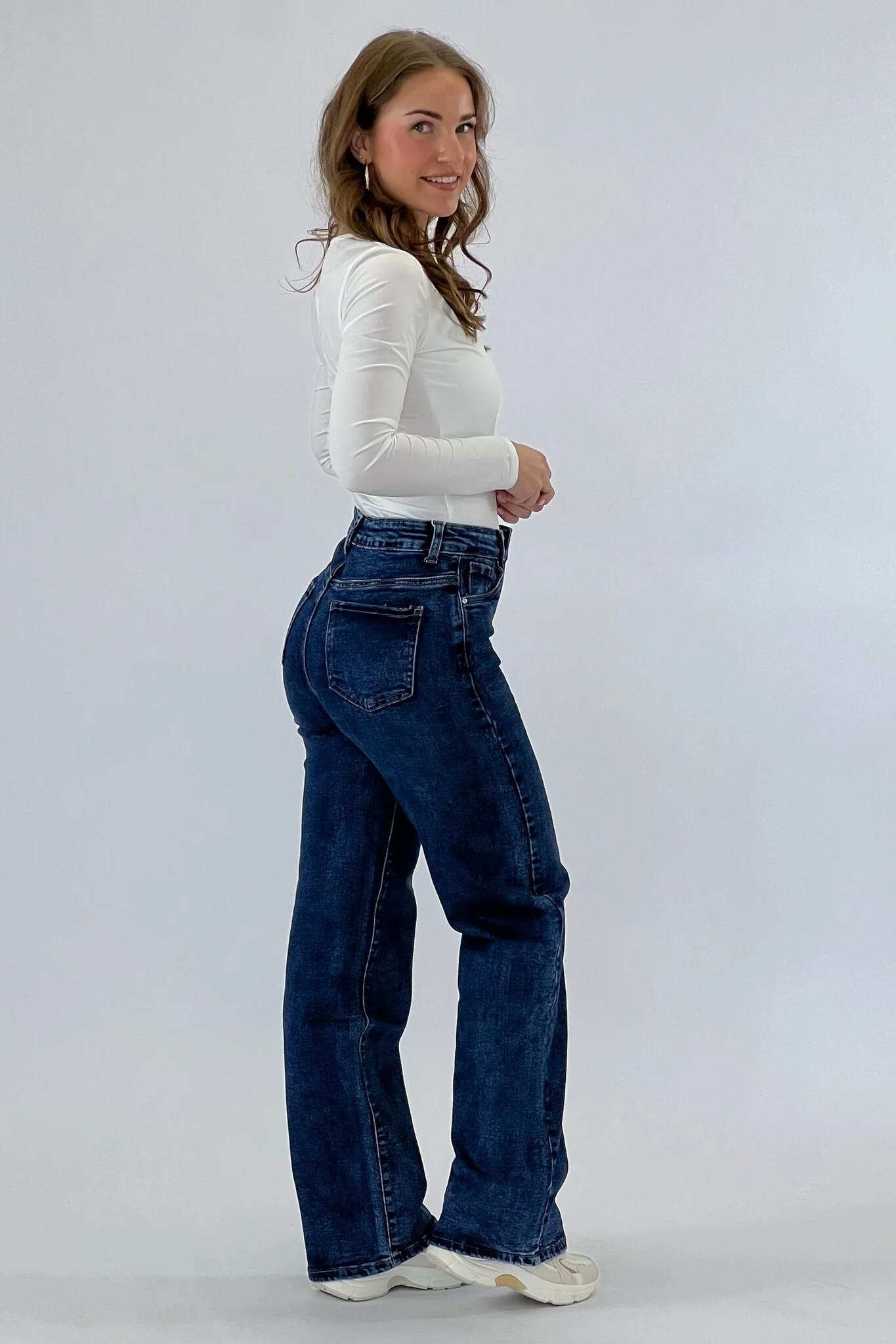 Goodies Wide Leg Jeans - Royal Blue - Image 8