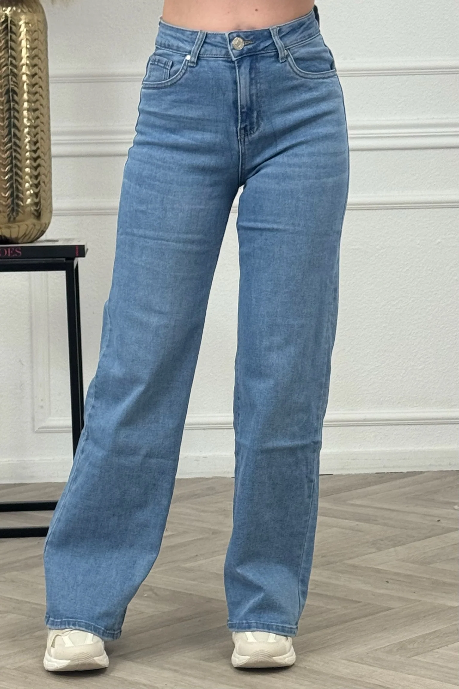 Goodies Wide Leg Jeans - True Blue - Image 2