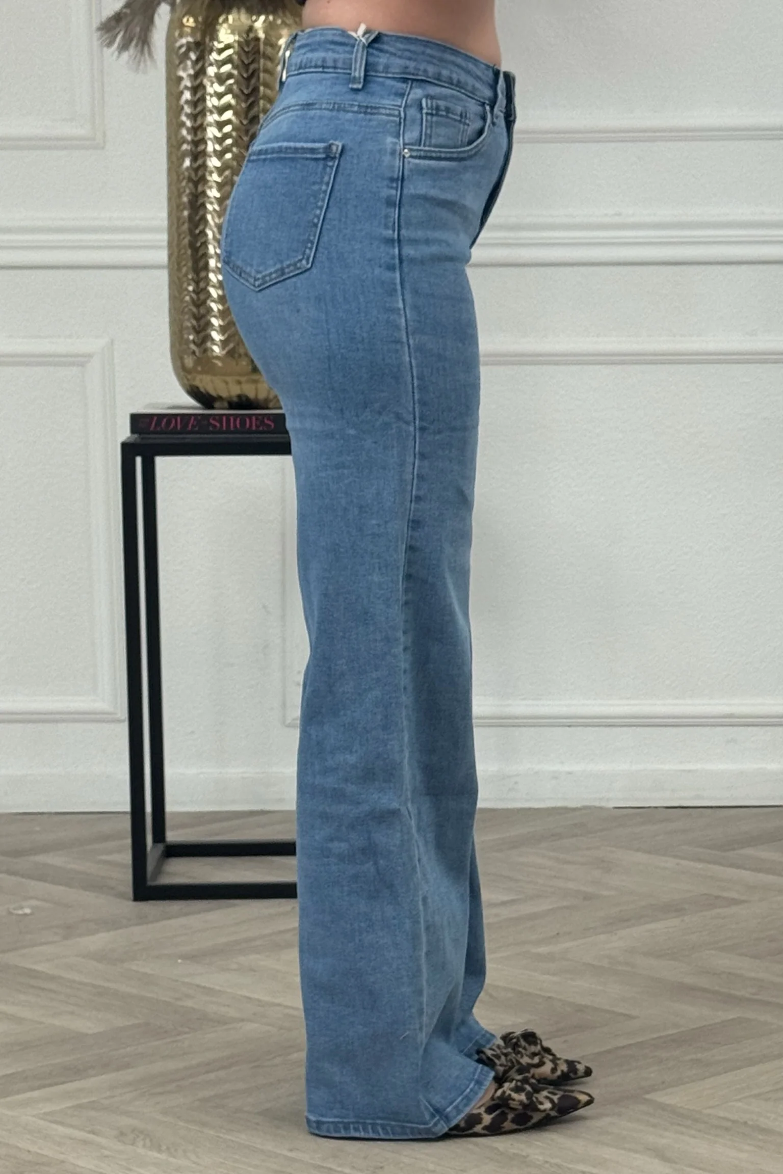 Goodies Wide Leg Jeans - True Blue - Image 6