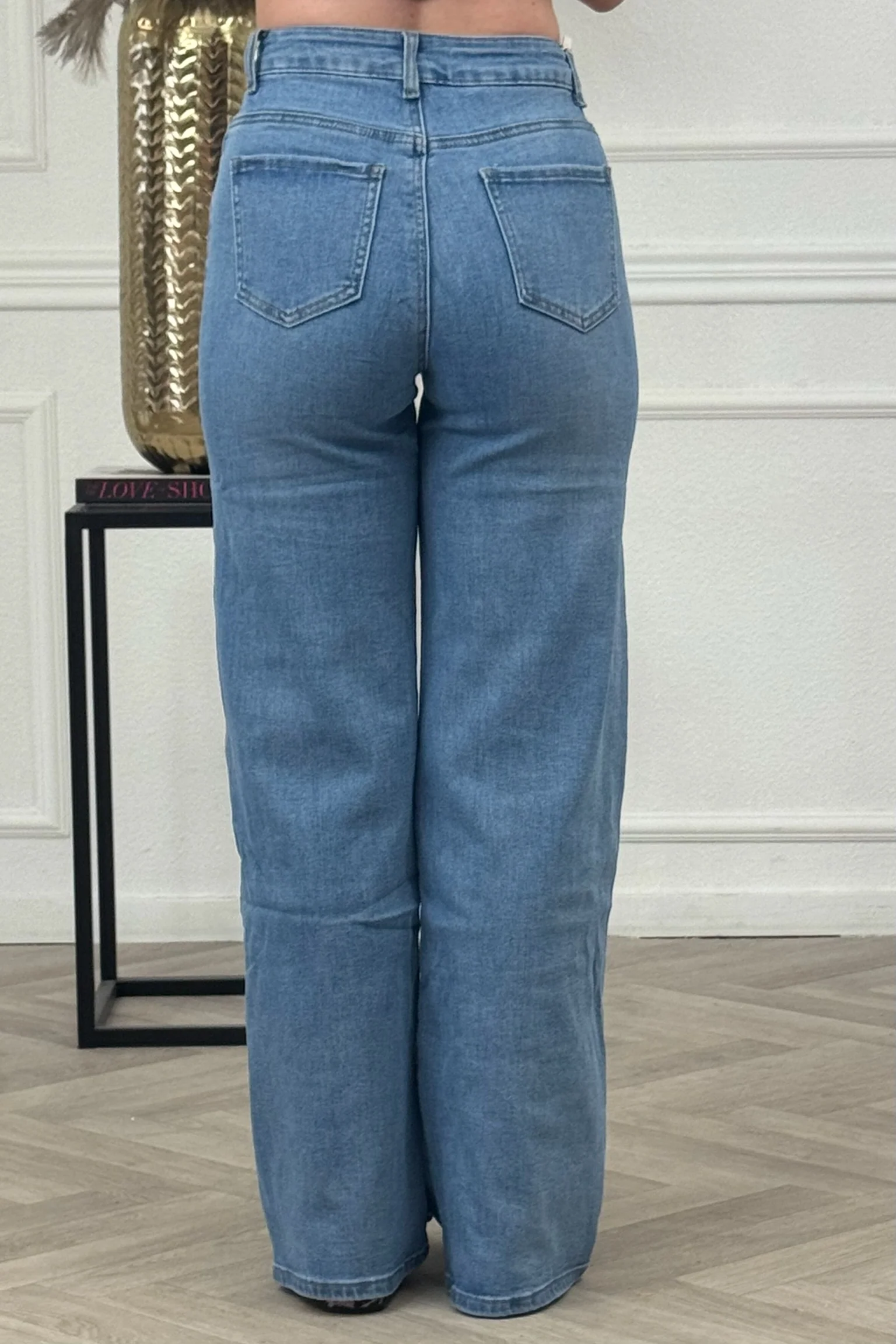Goodies Wide Leg Jeans - True Blue - Image 7