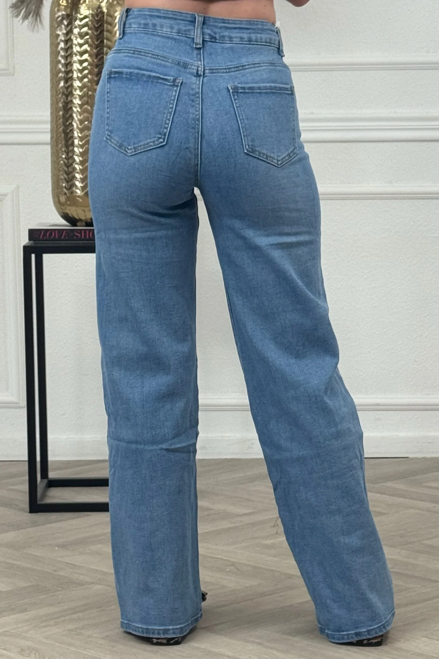Goodies Wide Leg Jeans - True Blue - Image 8